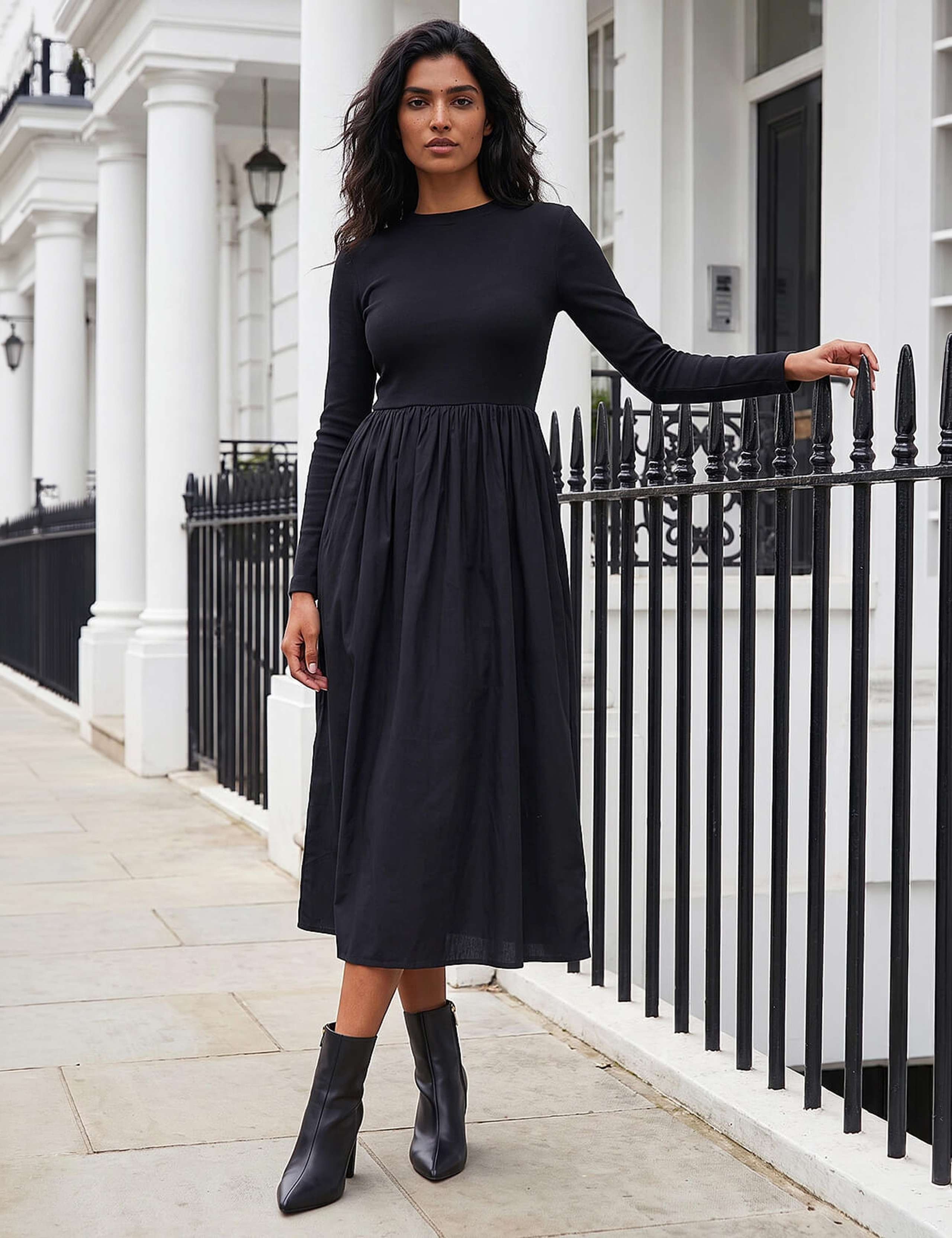 Cotton Rich Skater Dress