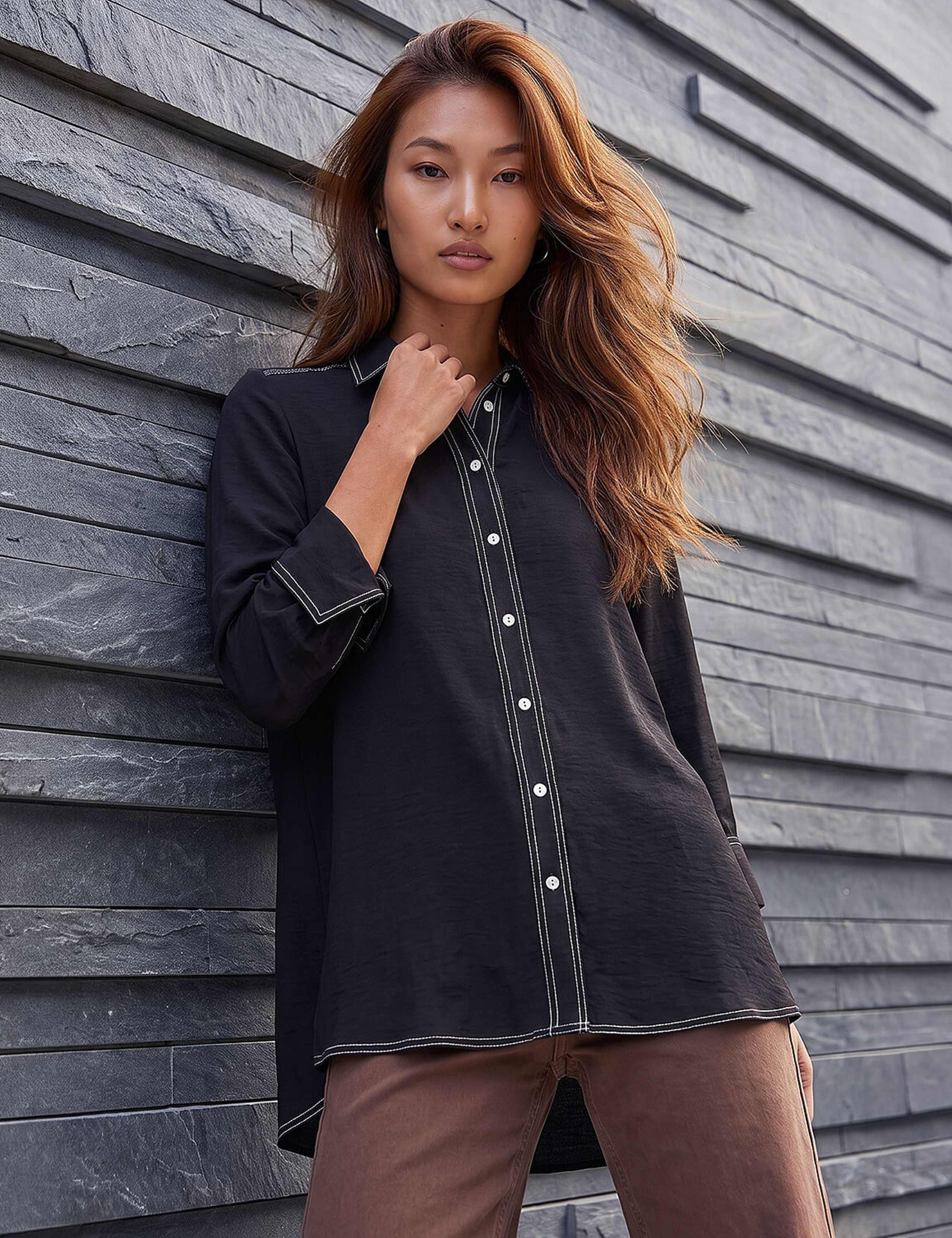 Contrast Stitch Shirt