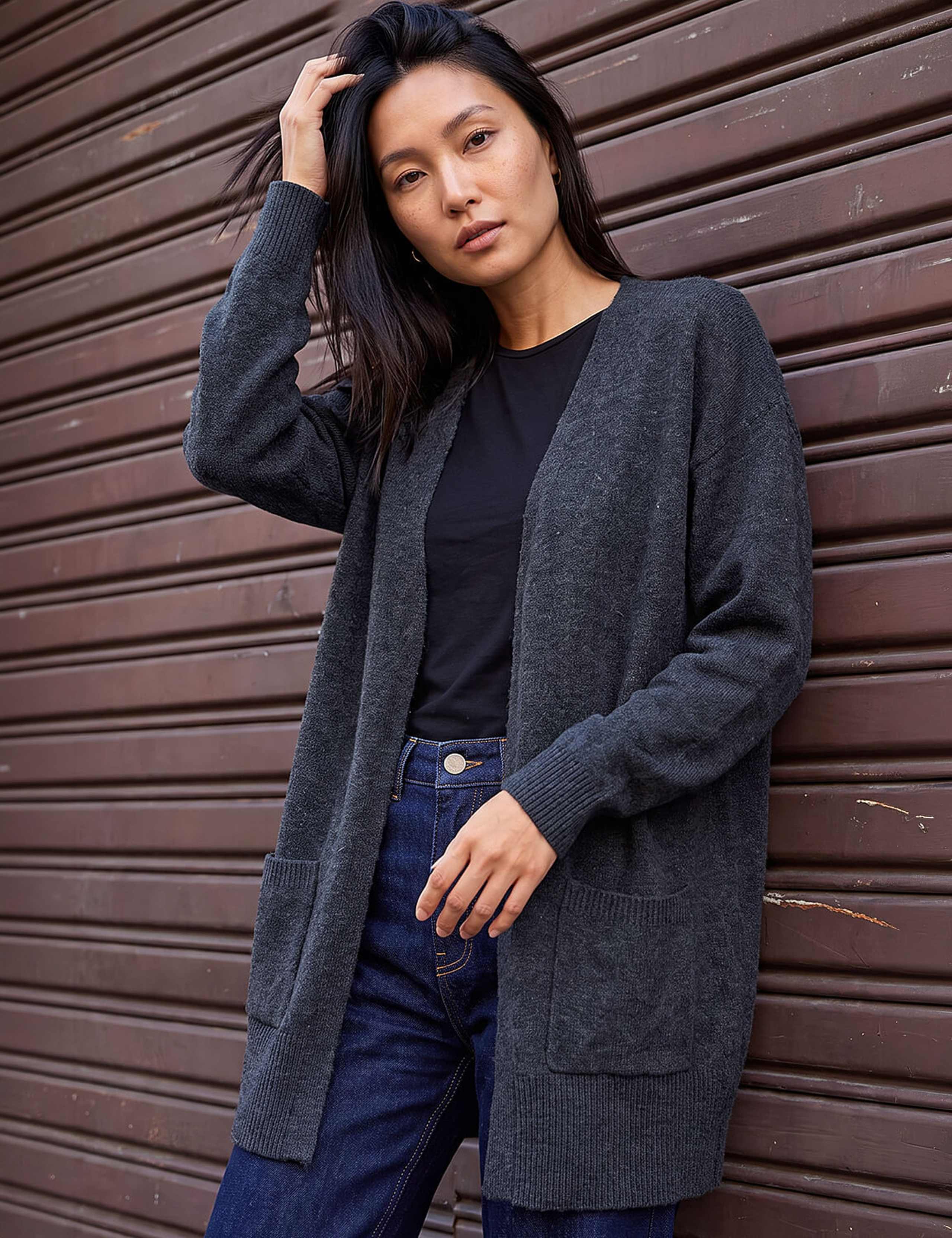 Edge to Edge Pocket Longline Cardigan