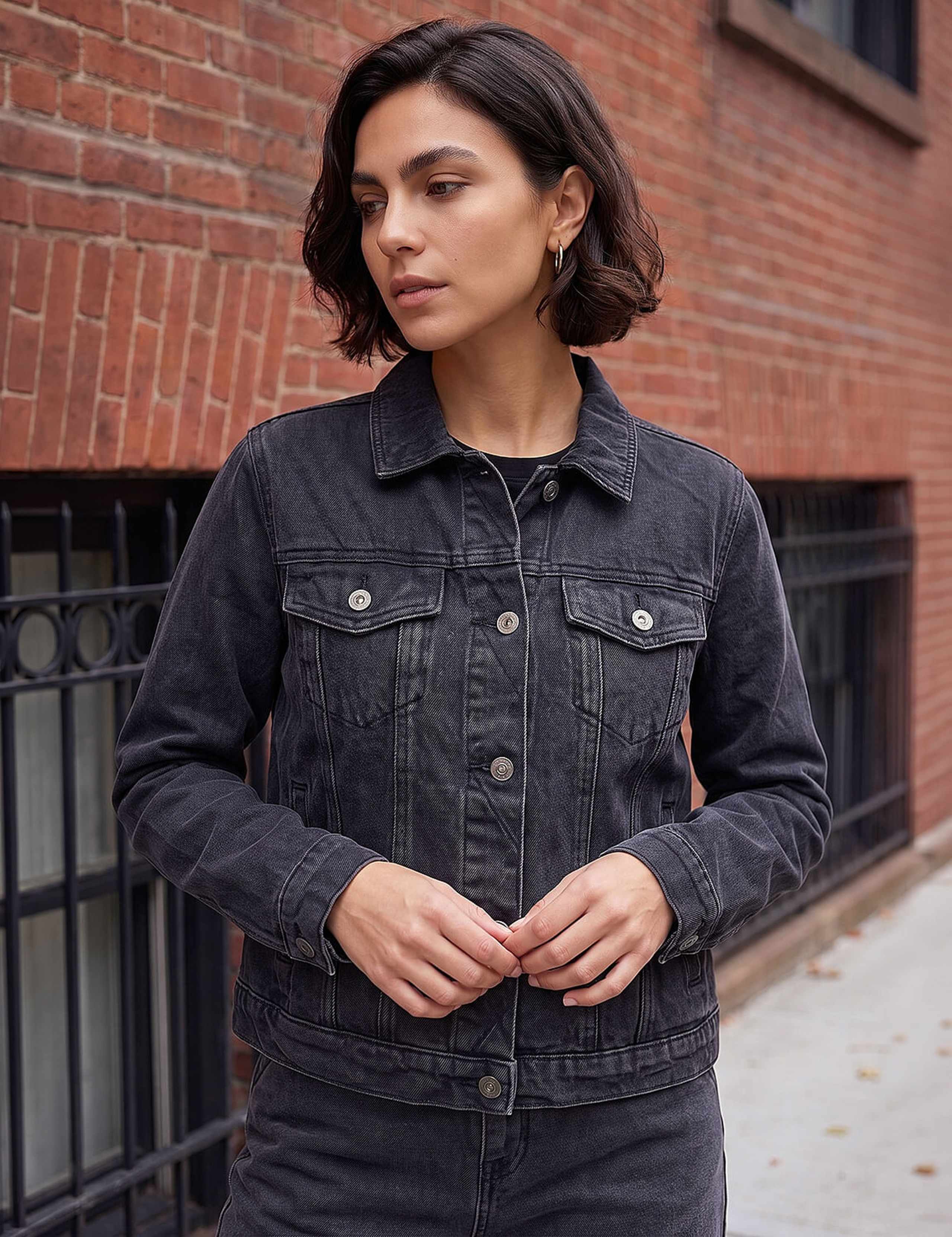 Cropped Denim Jacket