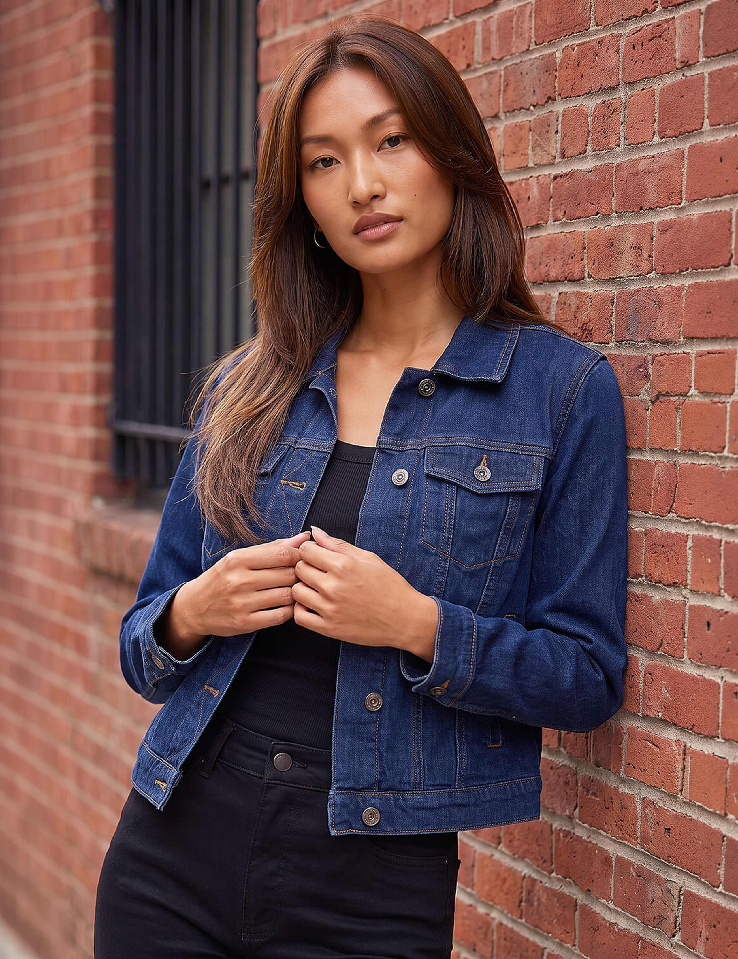 Denim Cropped Jacket