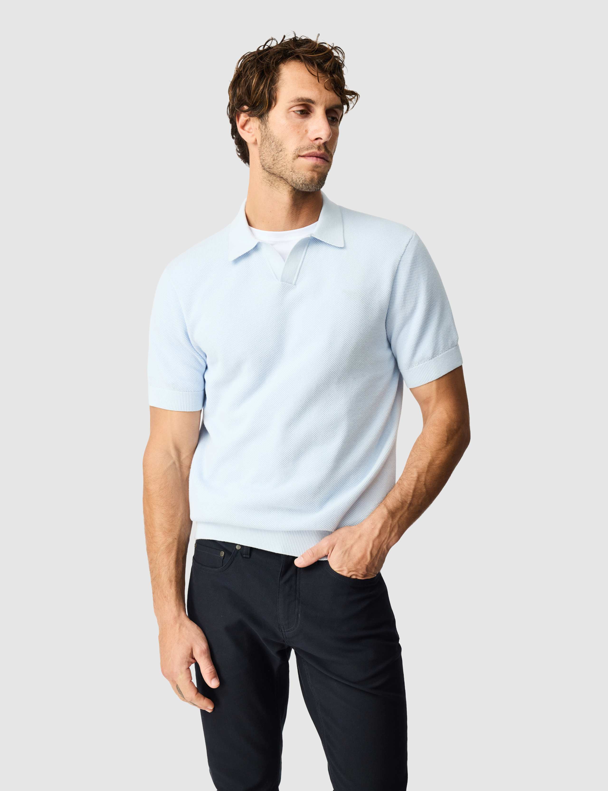 Avalon Pure Cotton Knitted Polo Shirt