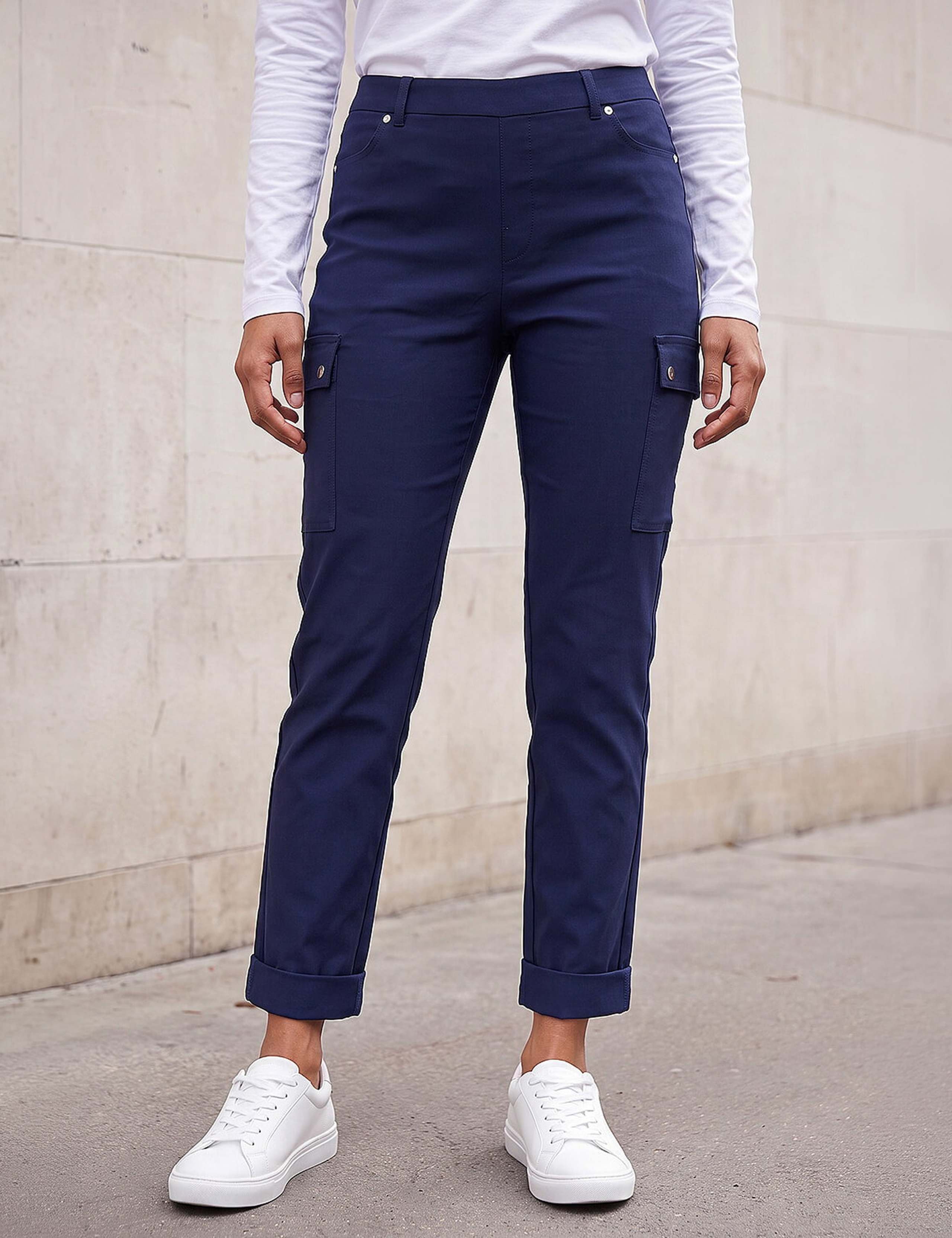 Cargo Straight Leg Trousers