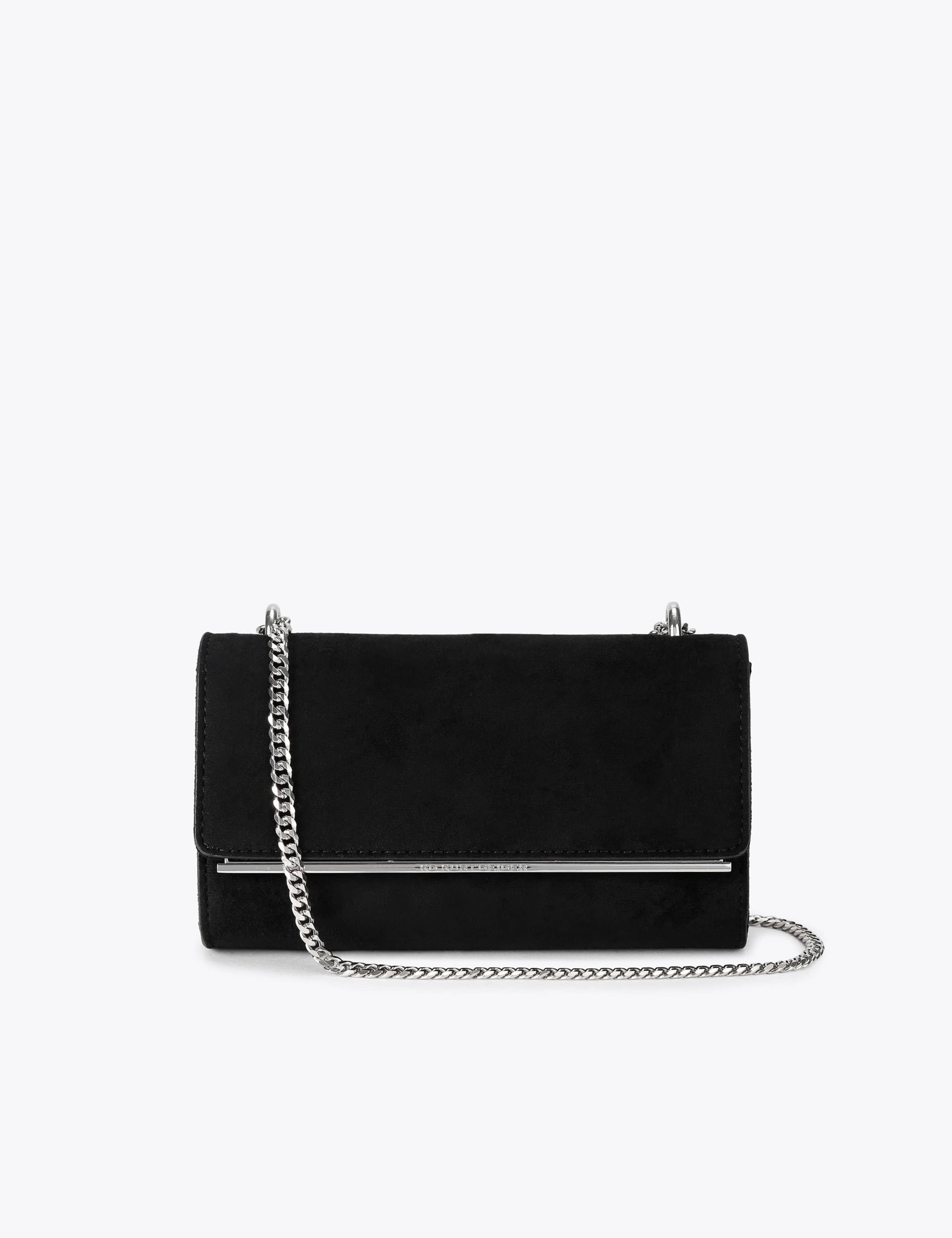 Faux Suede Cross Body Bag