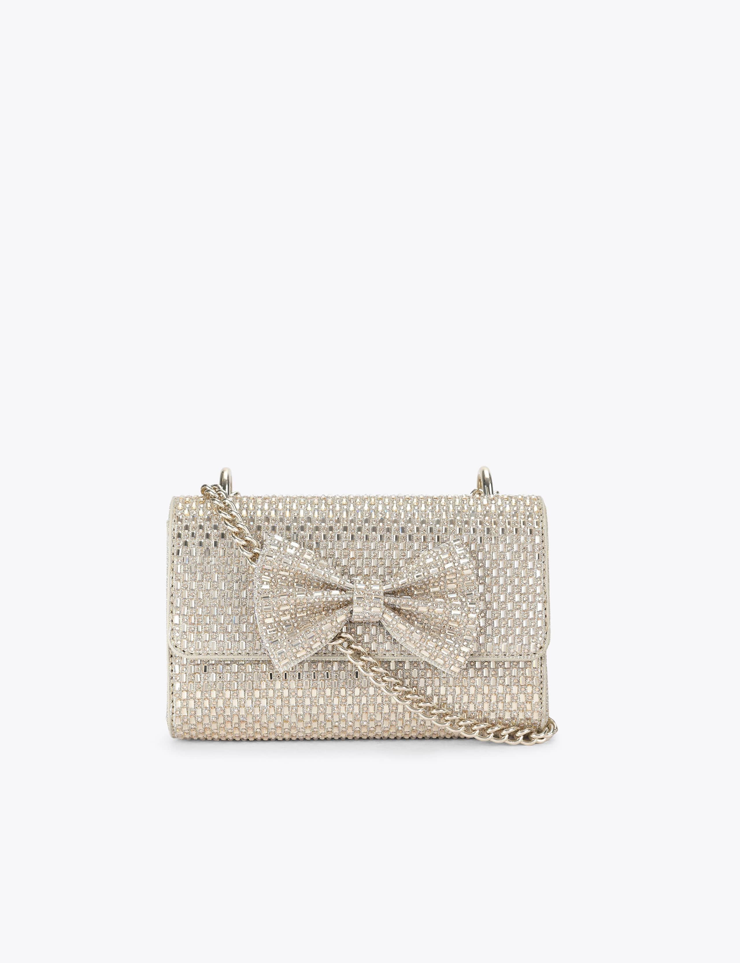Embellished Bow Cross Body Bag