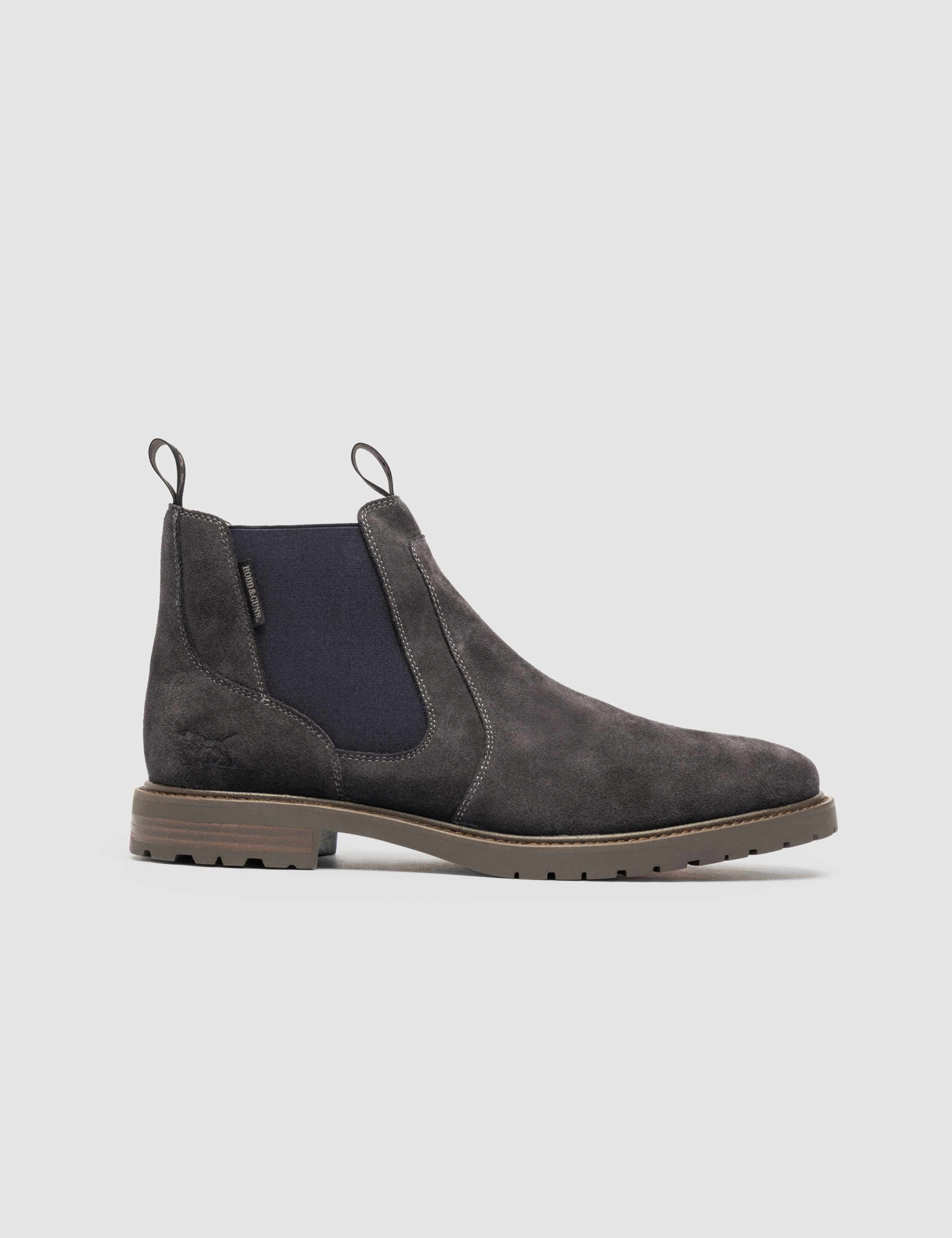Leather Slip On Chelsea Boots