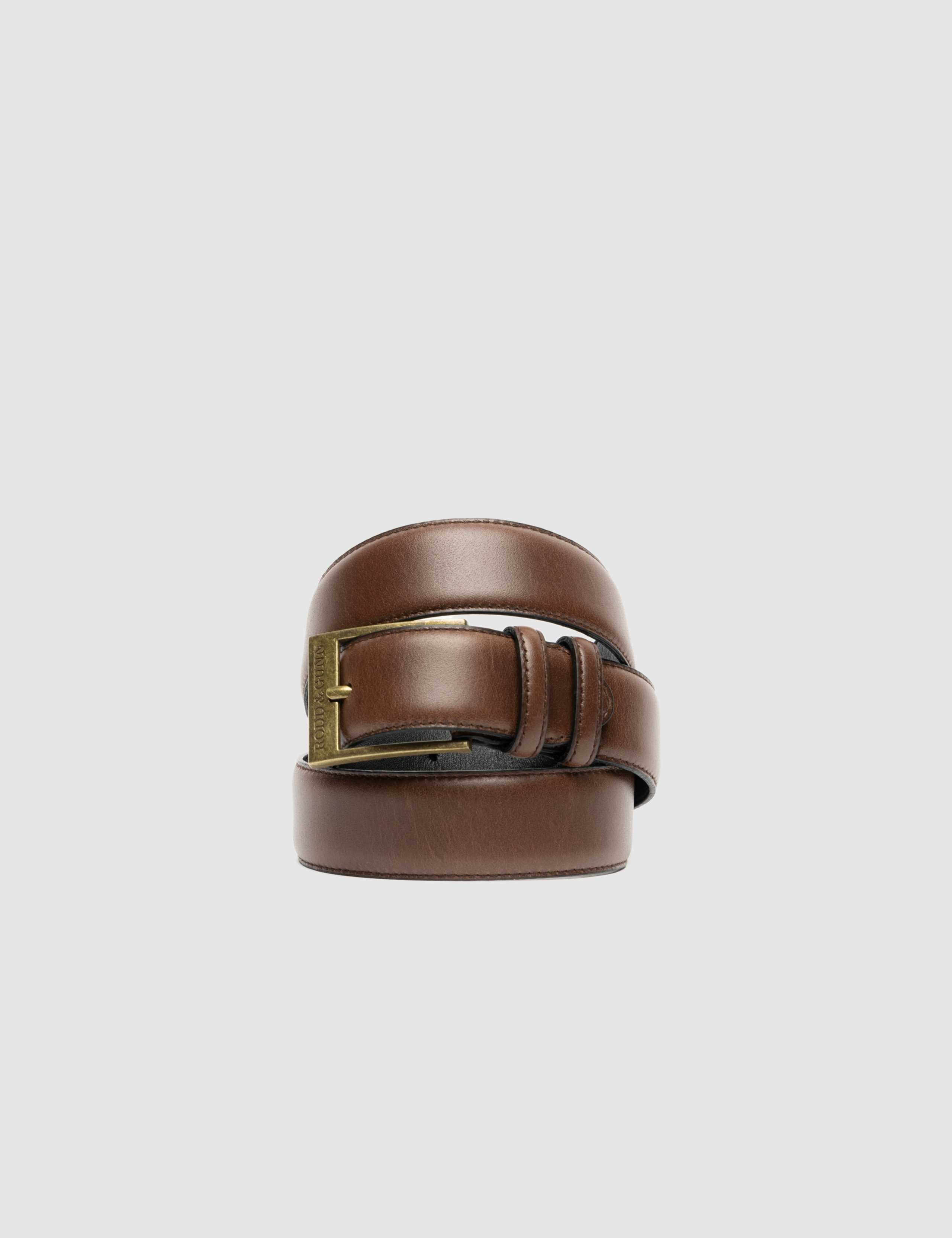Regular Fit Leather Buckle Belt