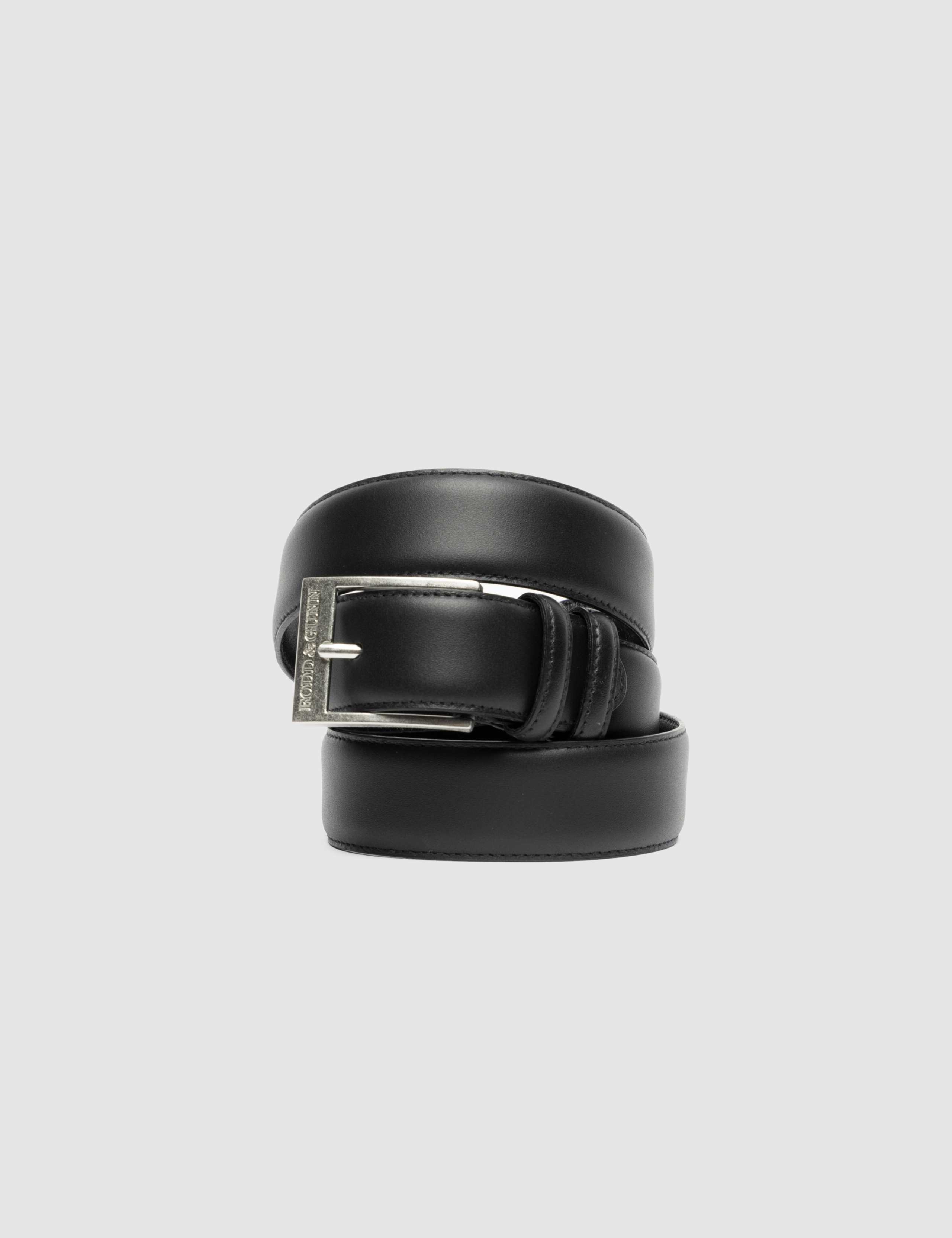 Regular Fit Leather Buckle Belt