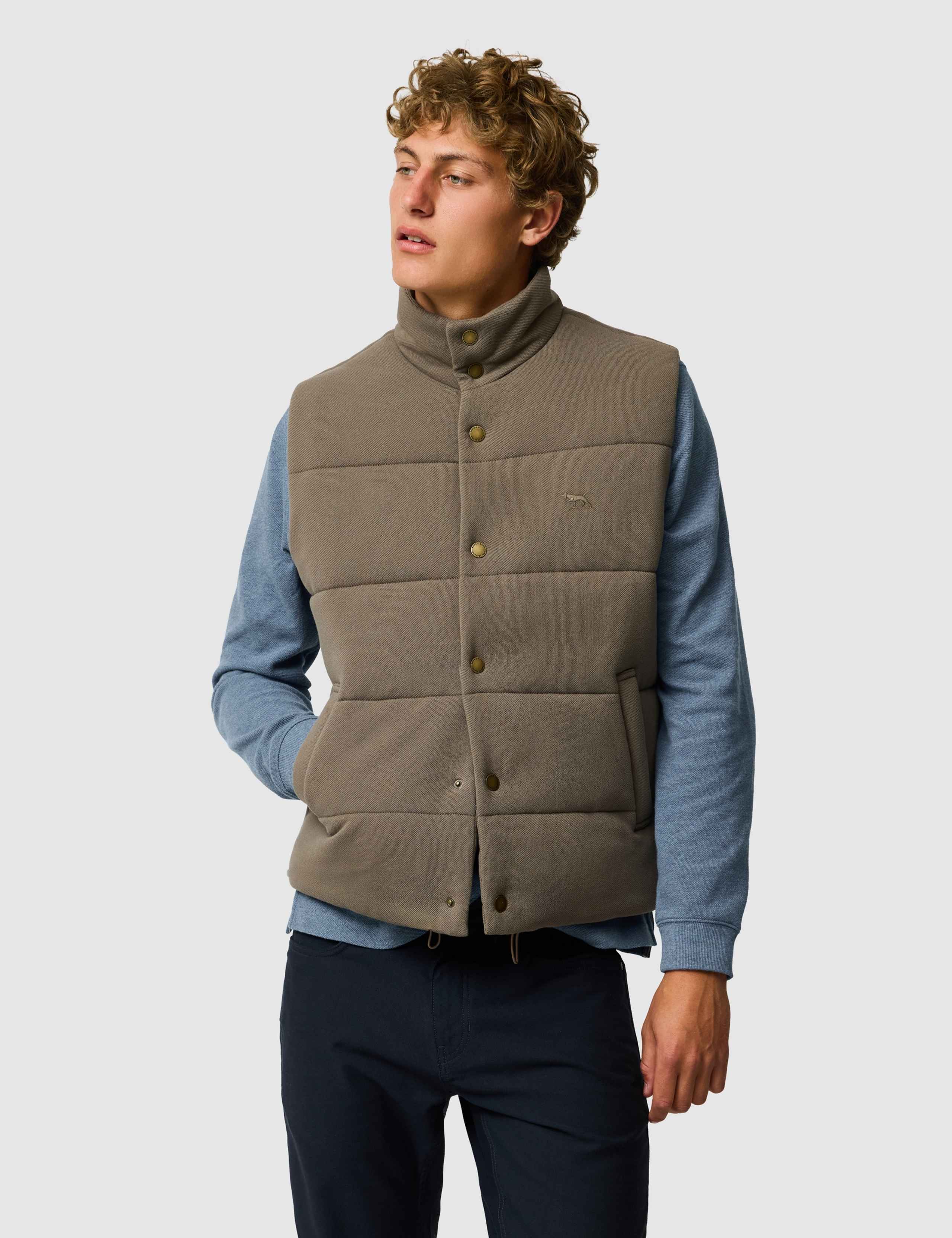 Pure Cotton Quilted Padded Gilet