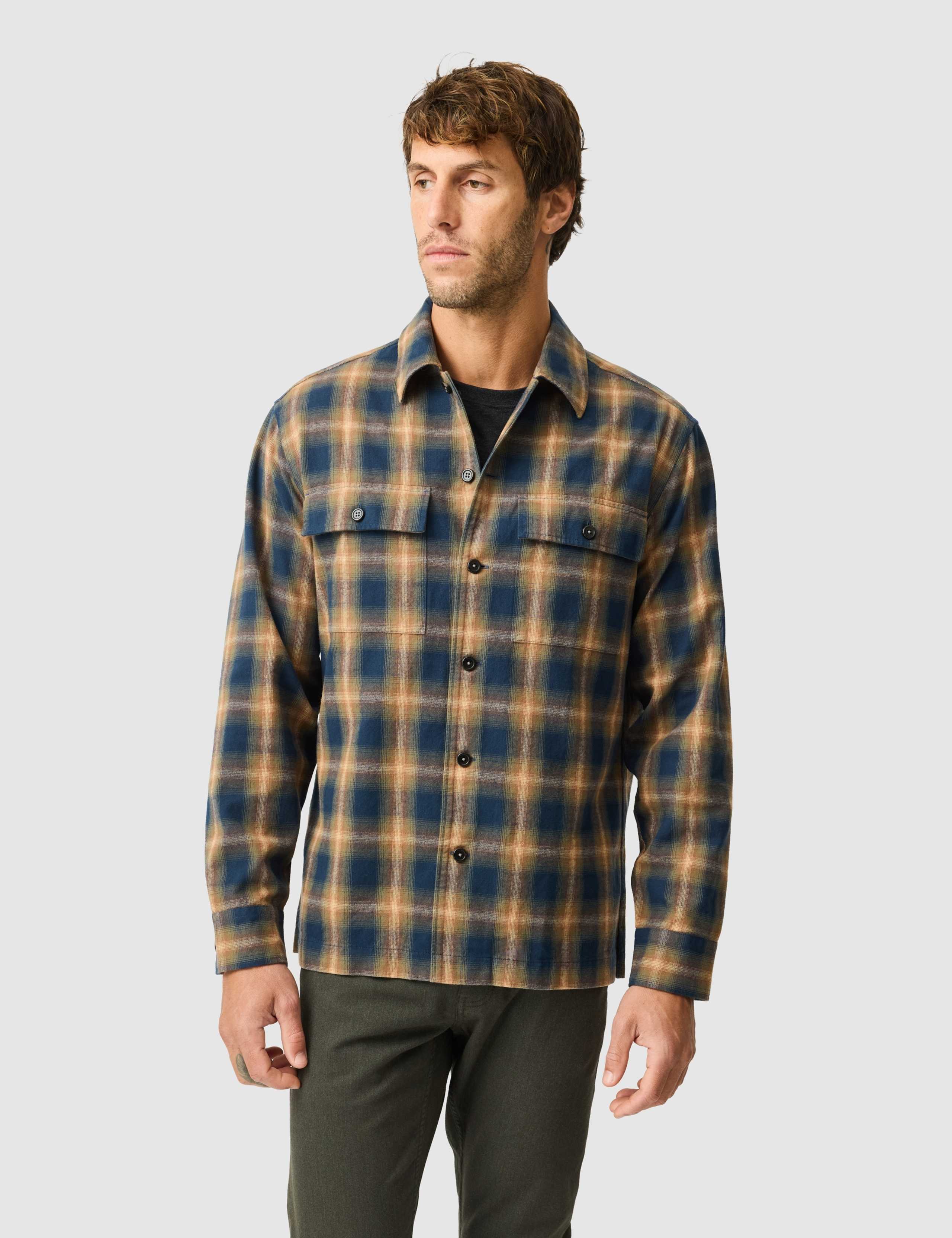Pinehaven Pure Cotton Checked Overshirt