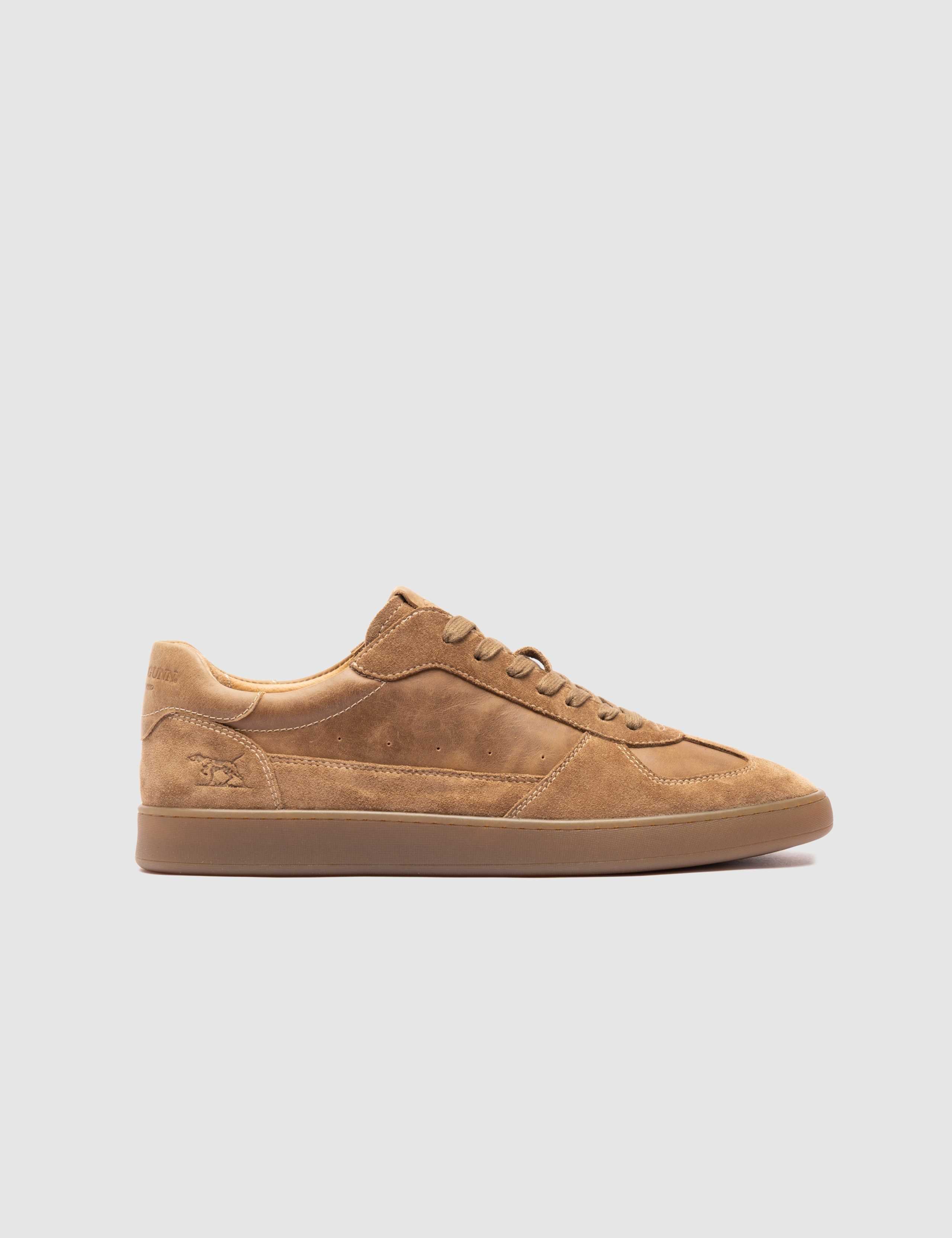 Leather Lace Up Trainers