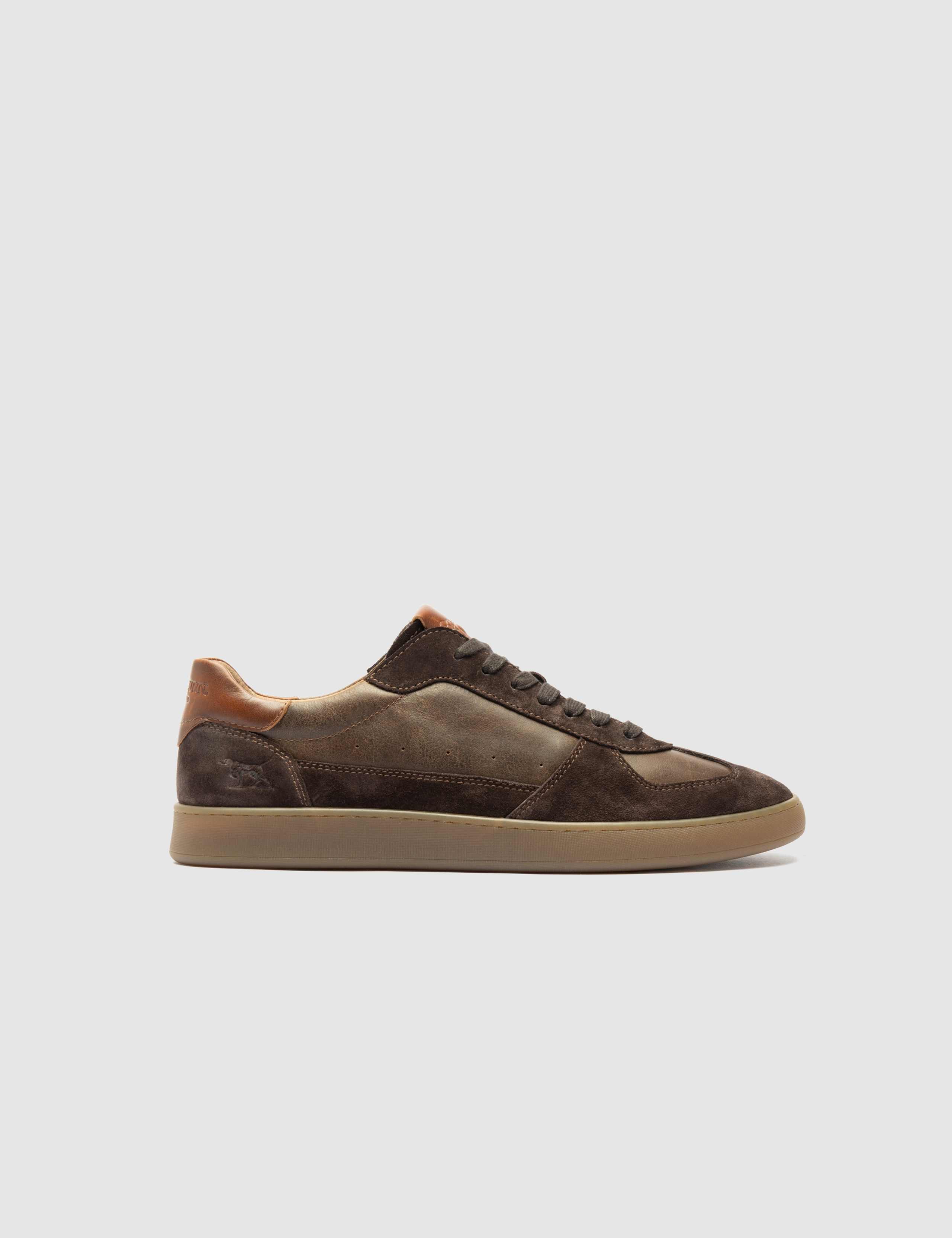 Leather Lace Up Trainers