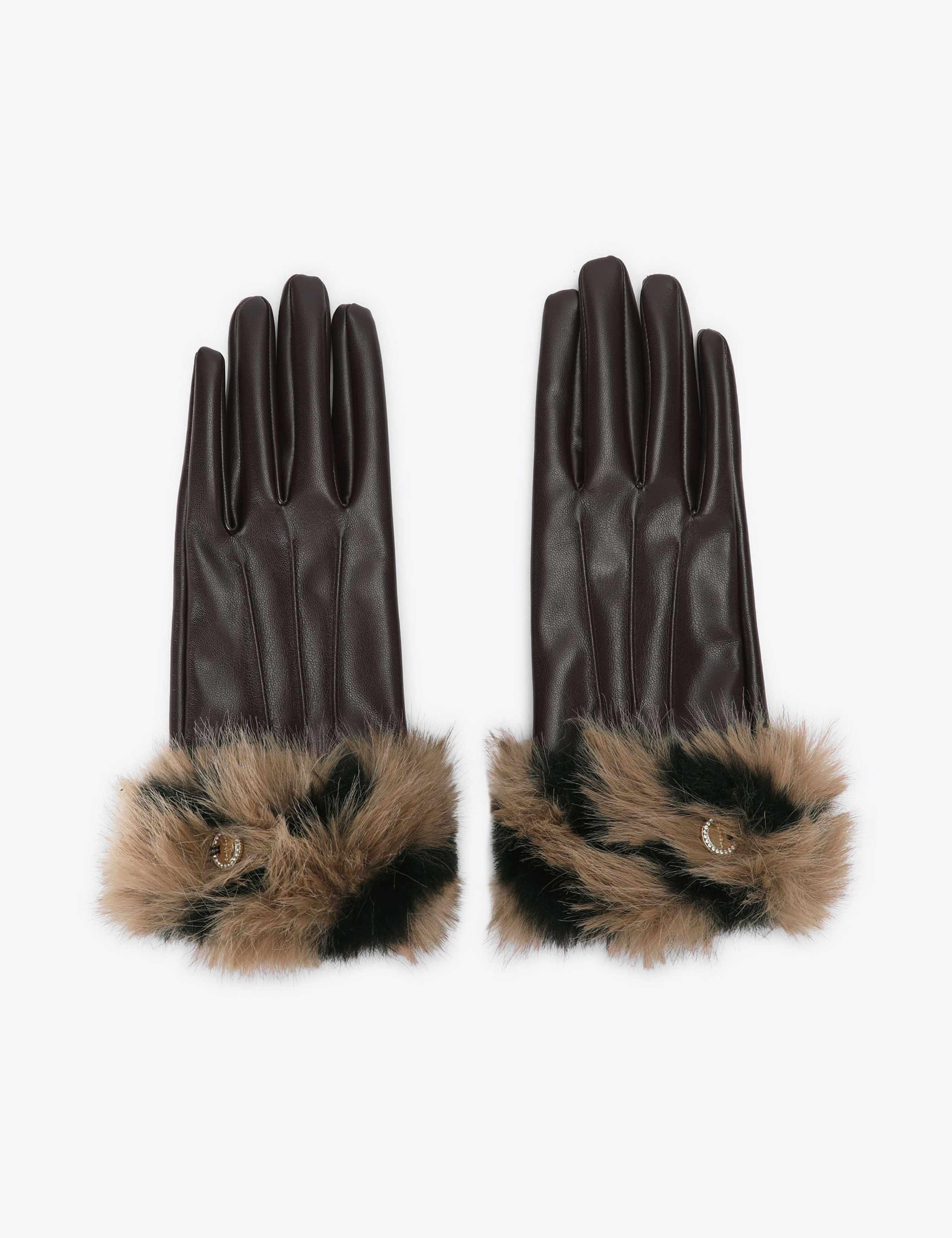 Faux Fur Gloves
