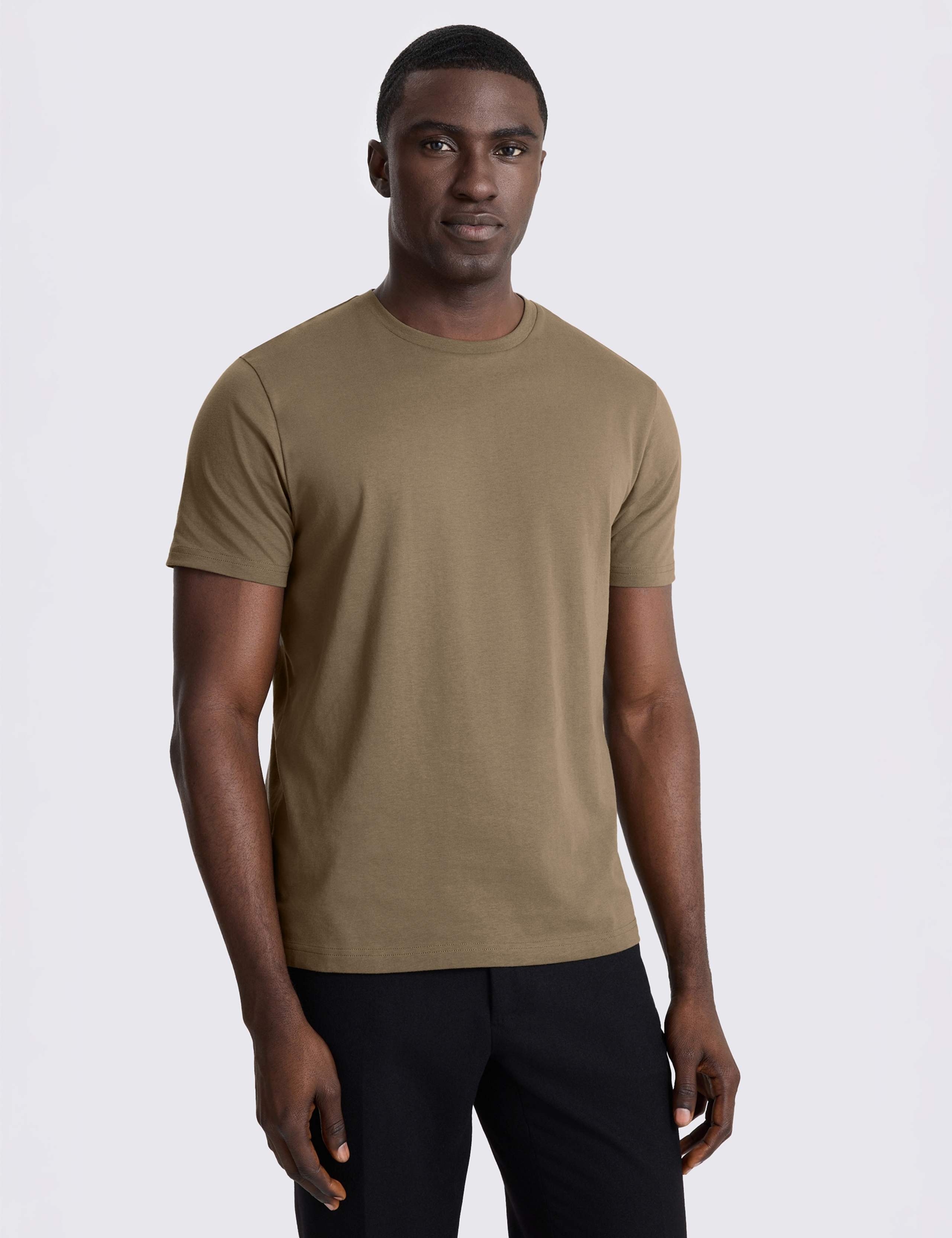 Regular Fit Crew Neck Cotton T-Shirt