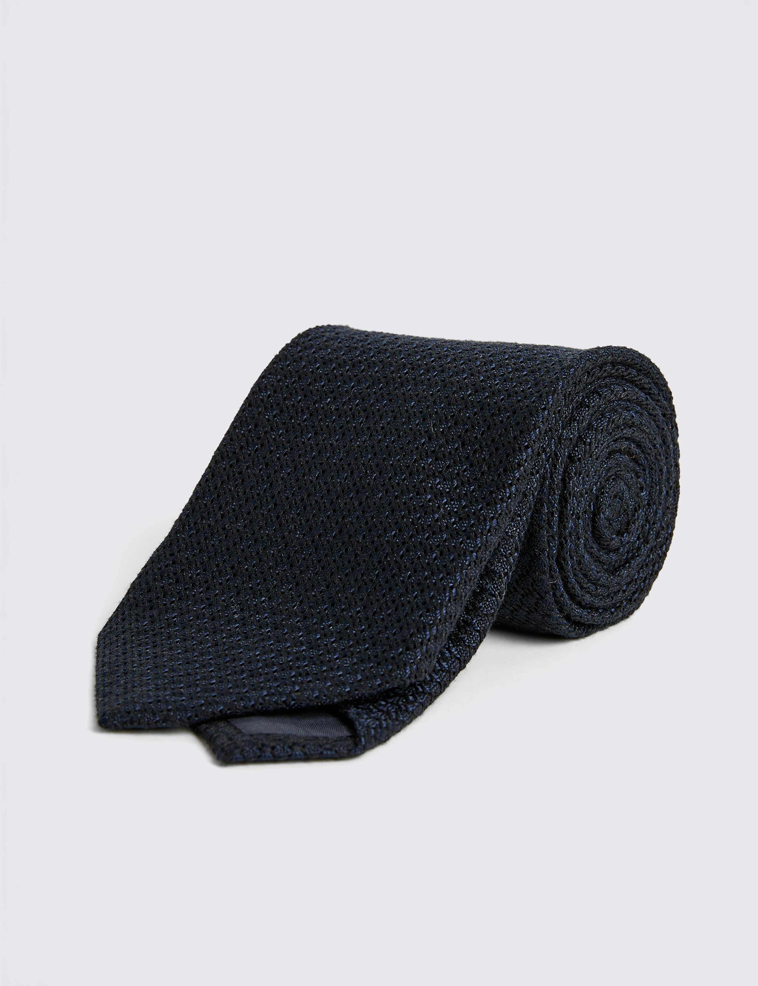 Grenadine Weave Tie with Silk