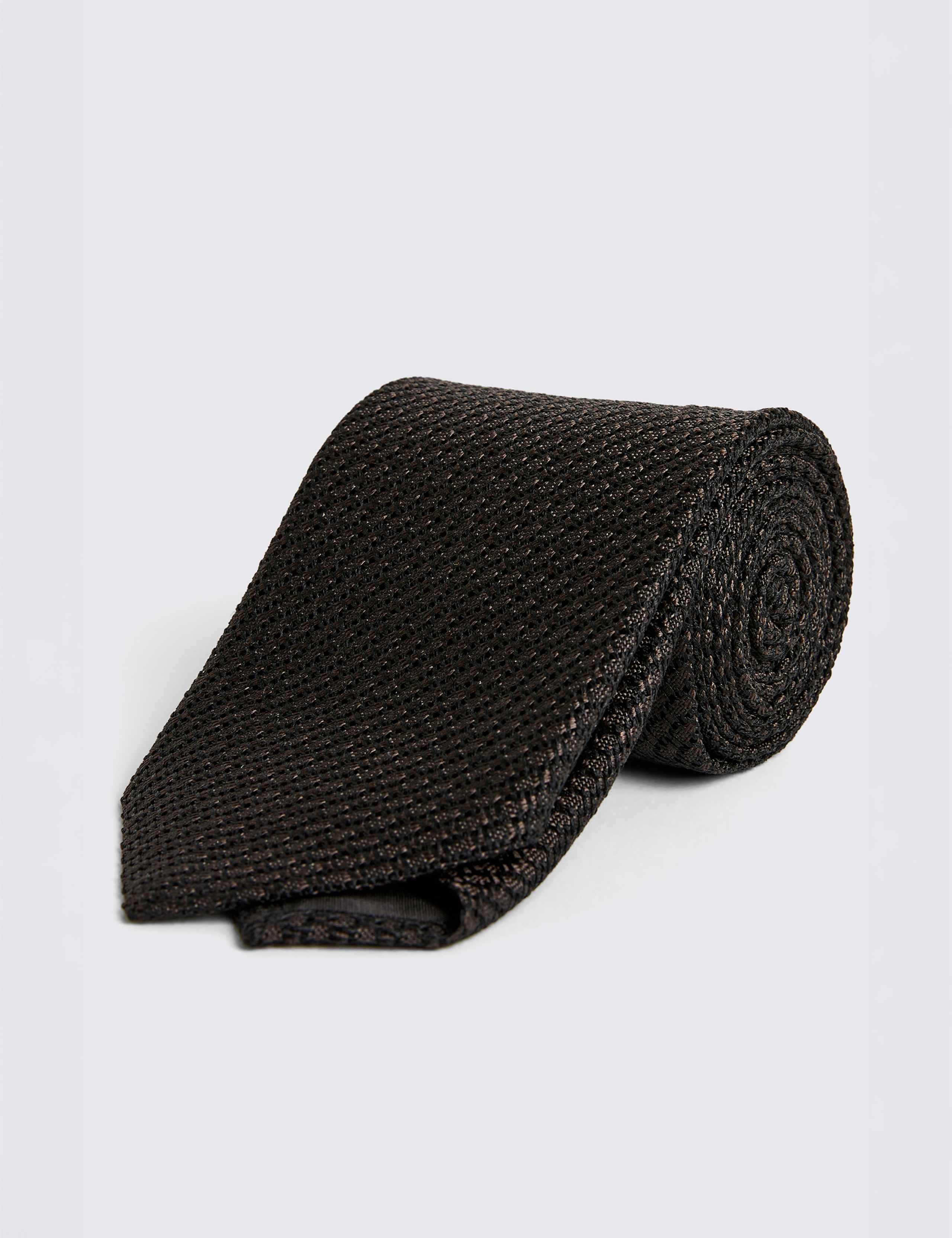 Grenadine Weave Tie with Silk