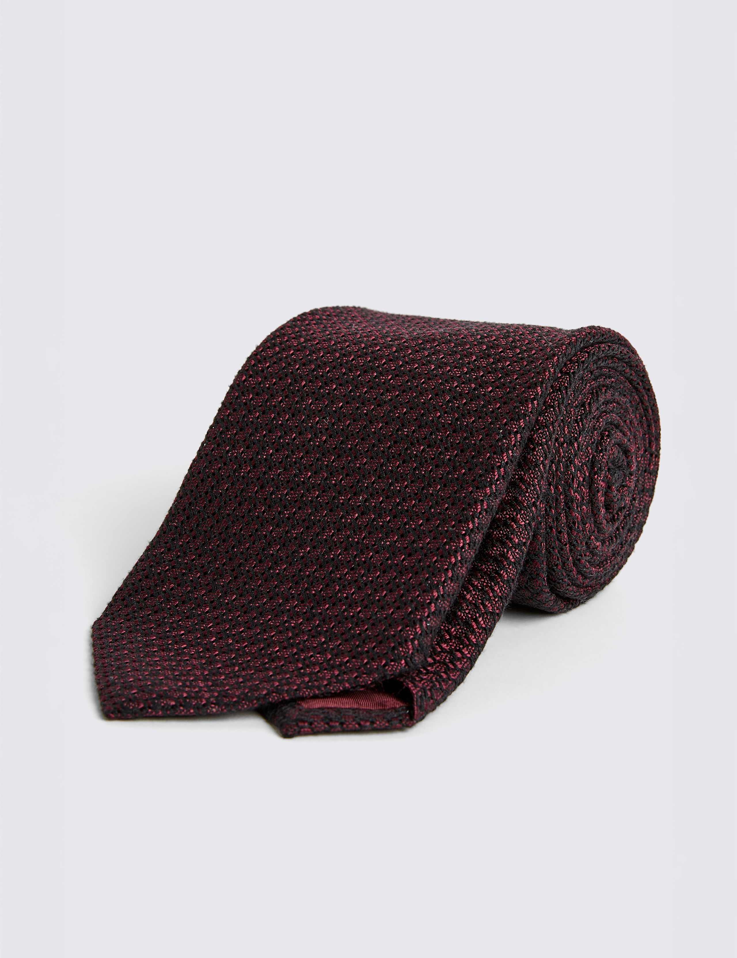 Grenadine Weave Tie with Silk