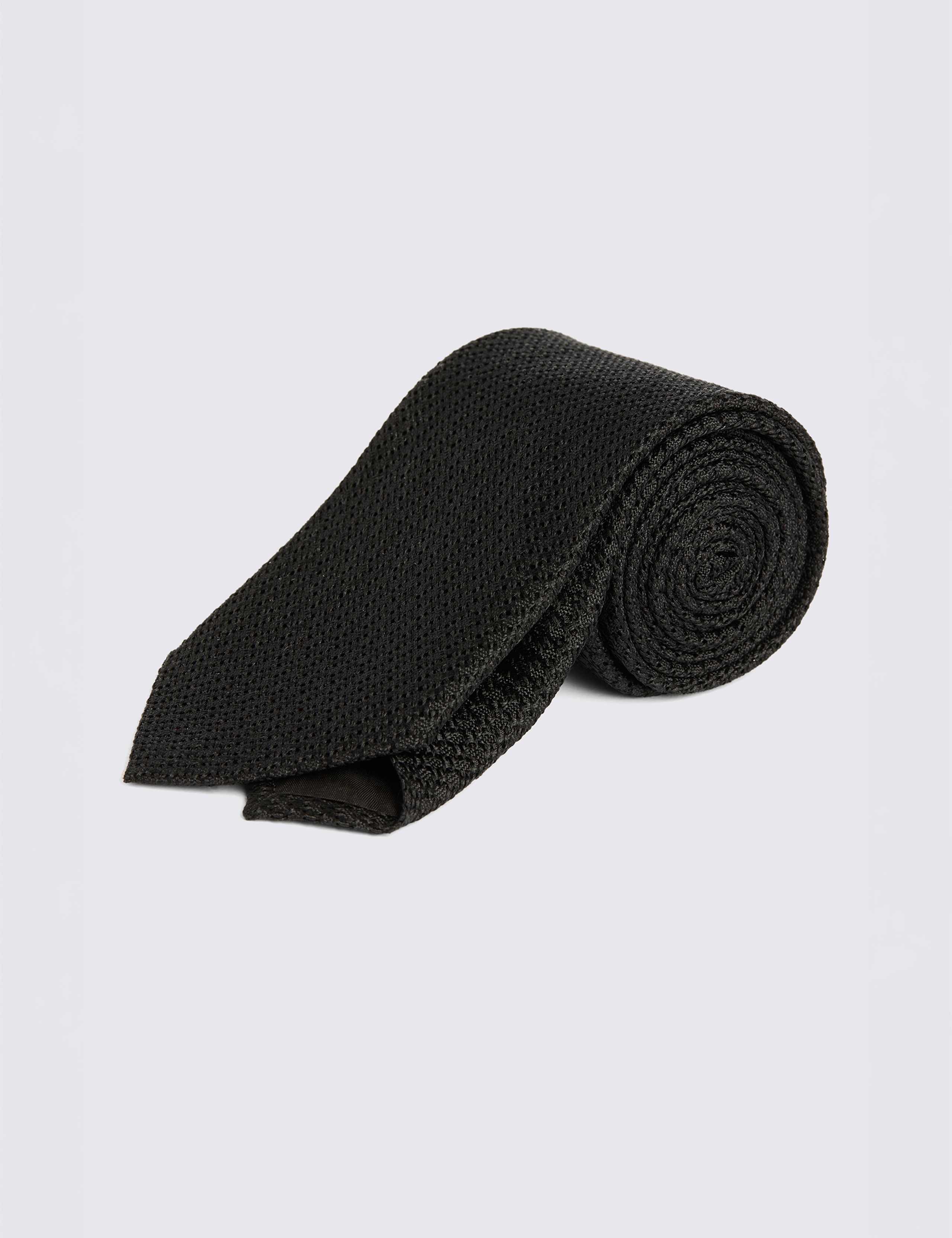 Grenadine Weave Tie with Silk