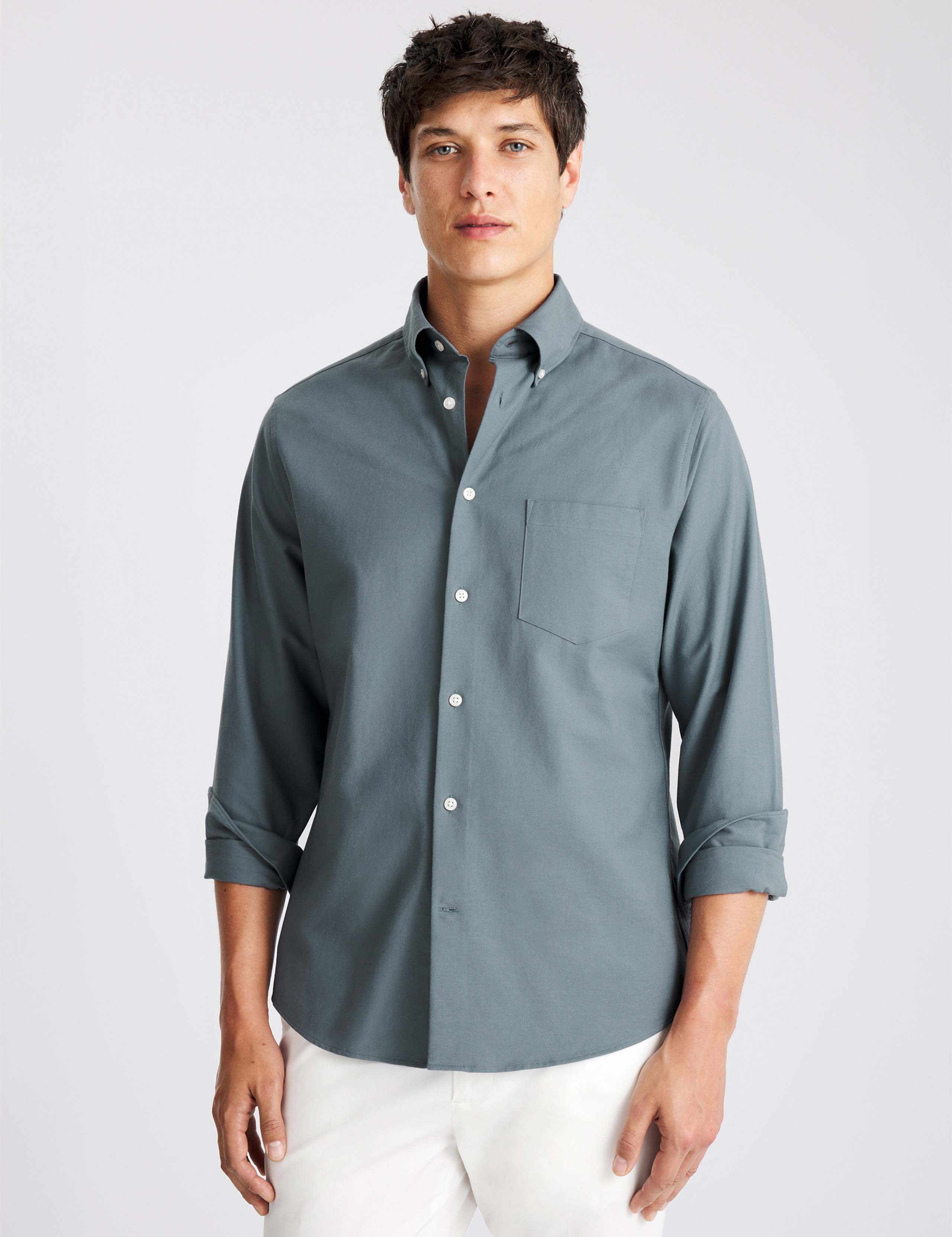 Regular Fit Washed Cotton Oxford Shirt