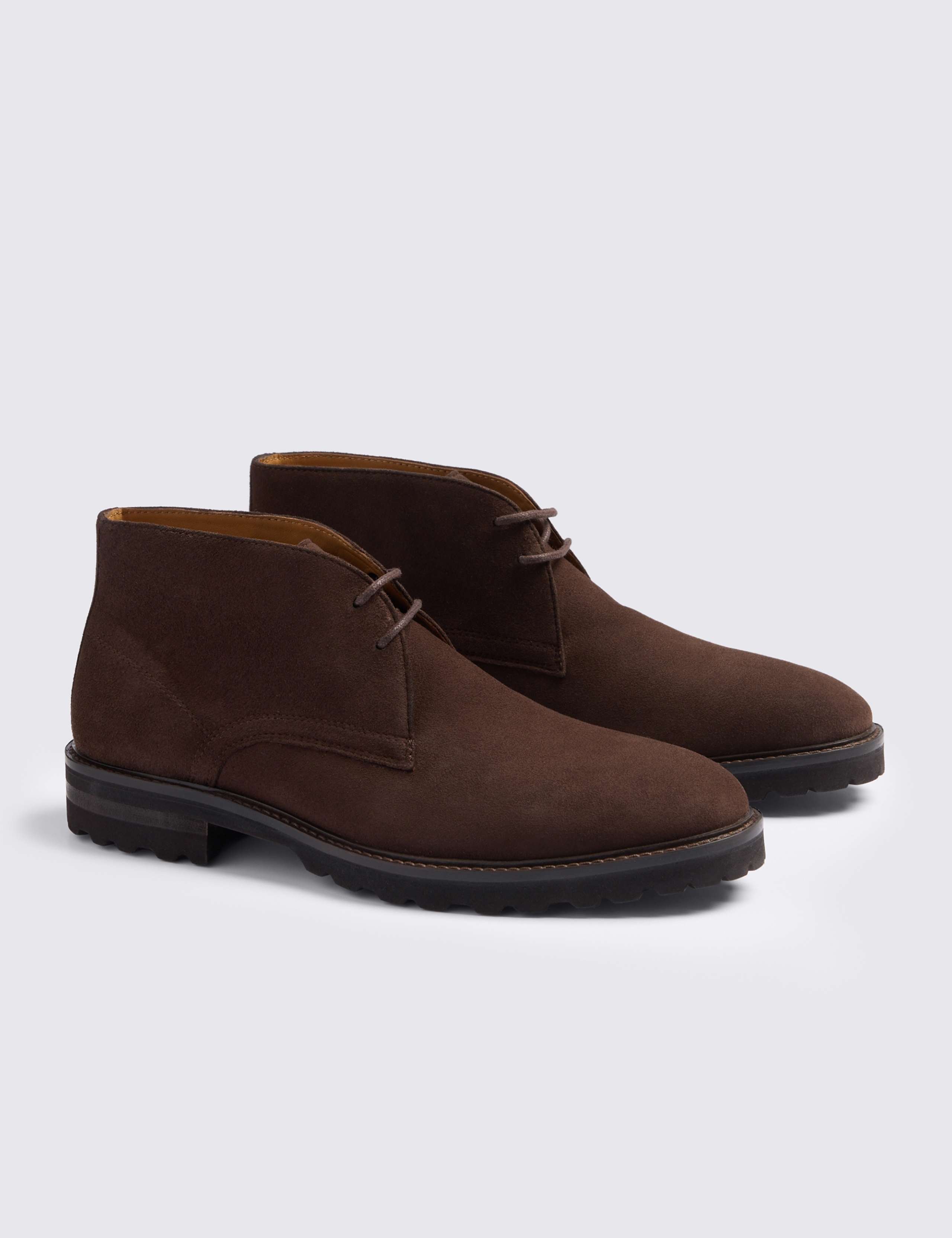 Leather Lace Up Chukka Boots