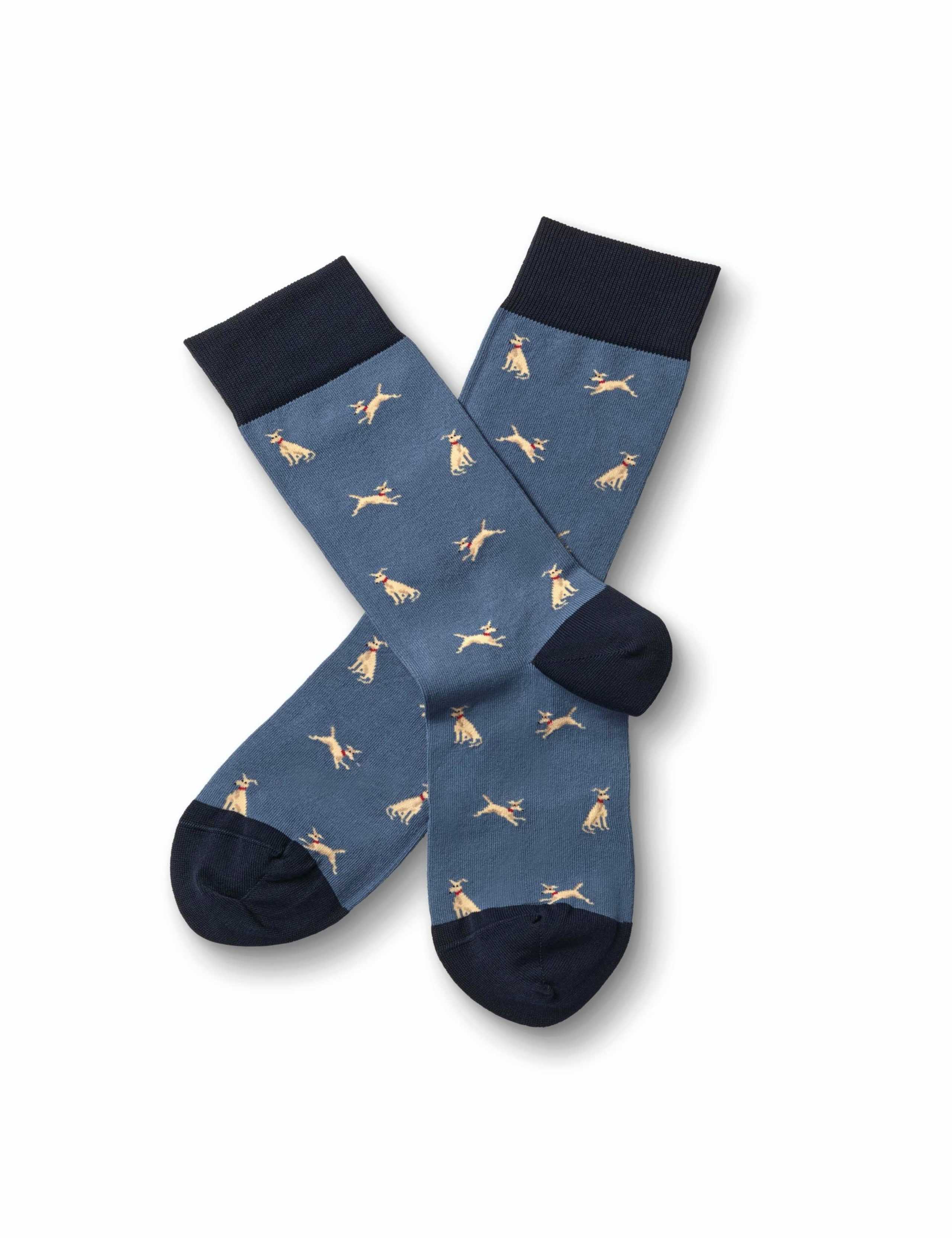 Cotton Rich Animal Print Novelty Socks