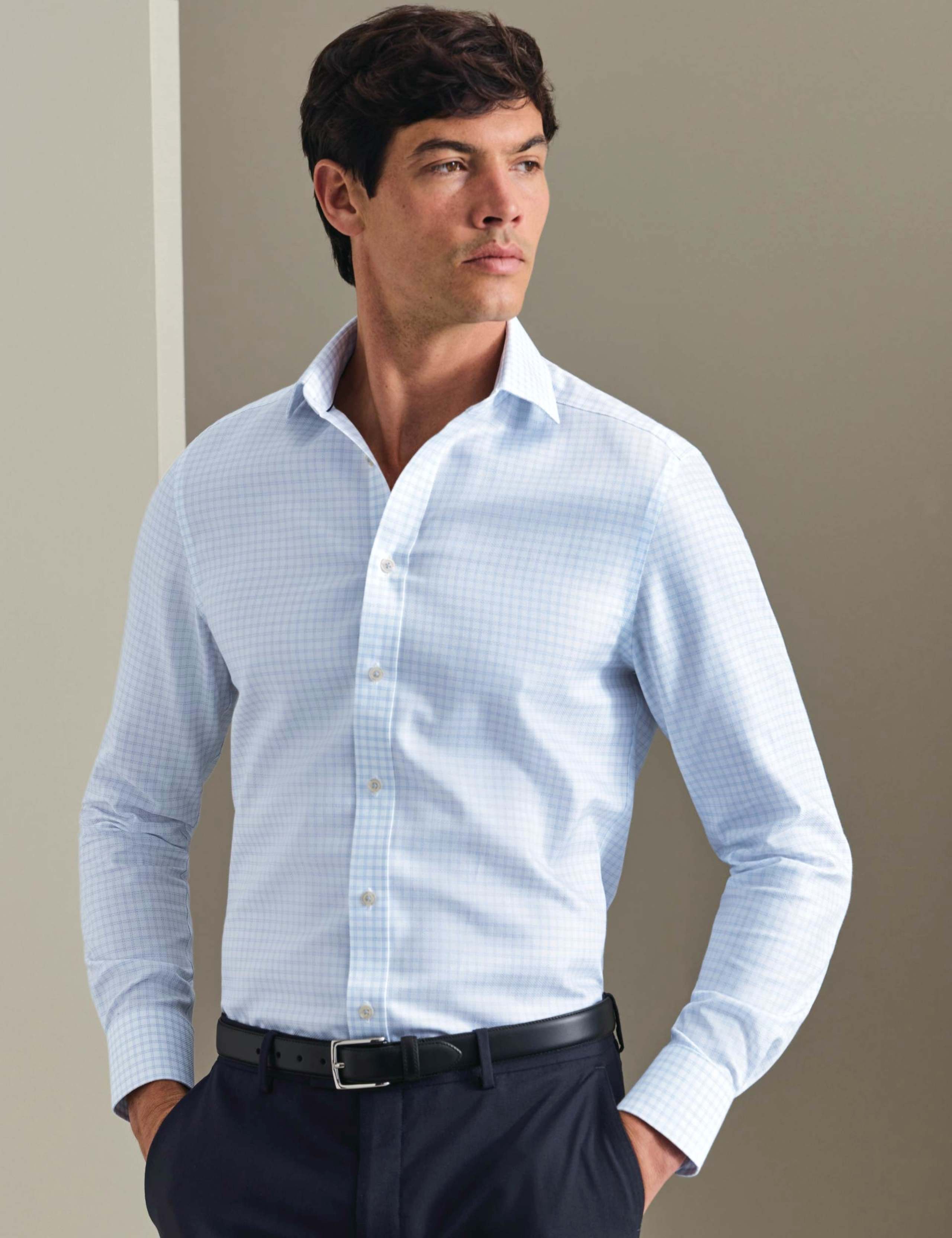 Non Iron Regular Fit Pure Cotton Shirt