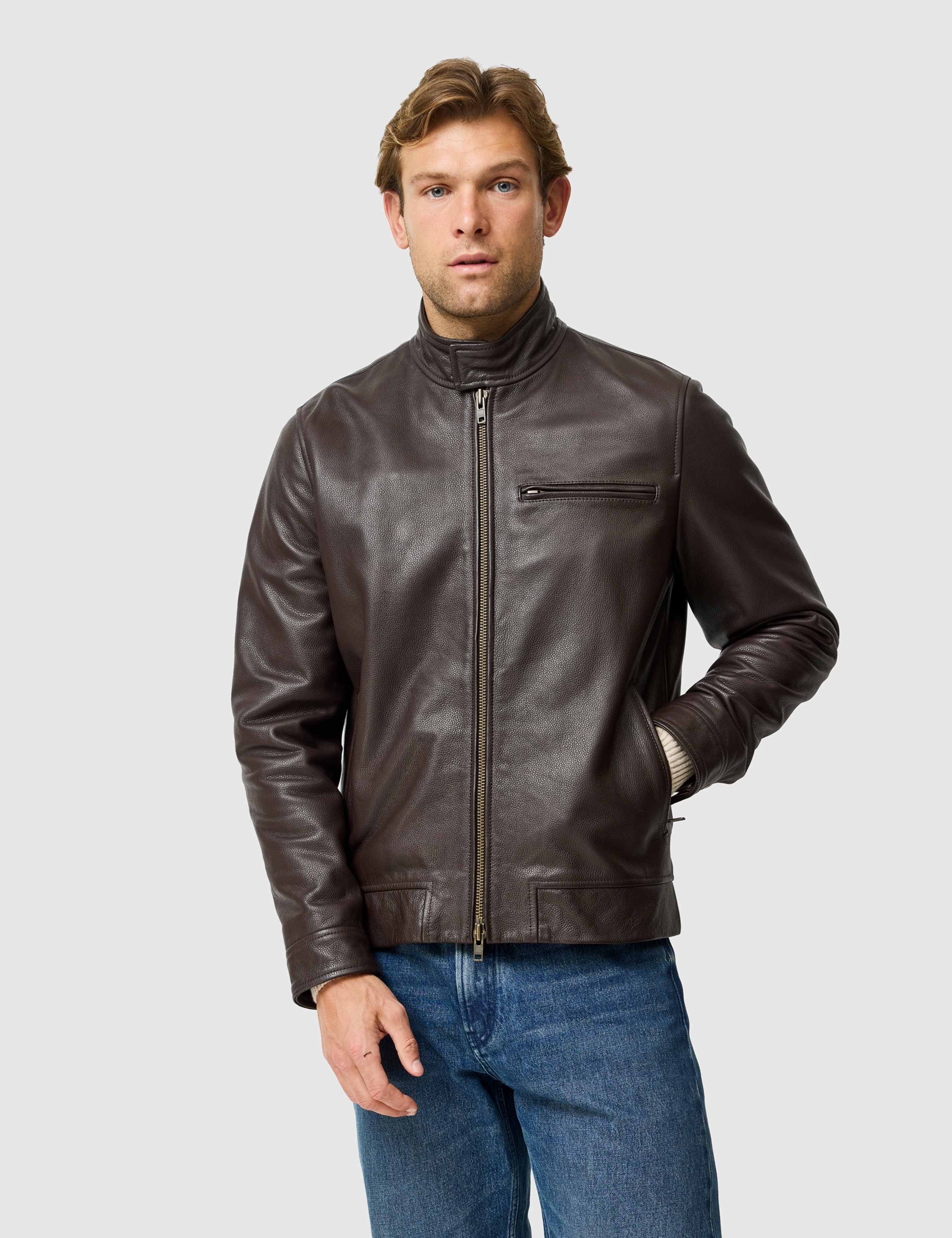 Canvastown Leather Biker Jacket