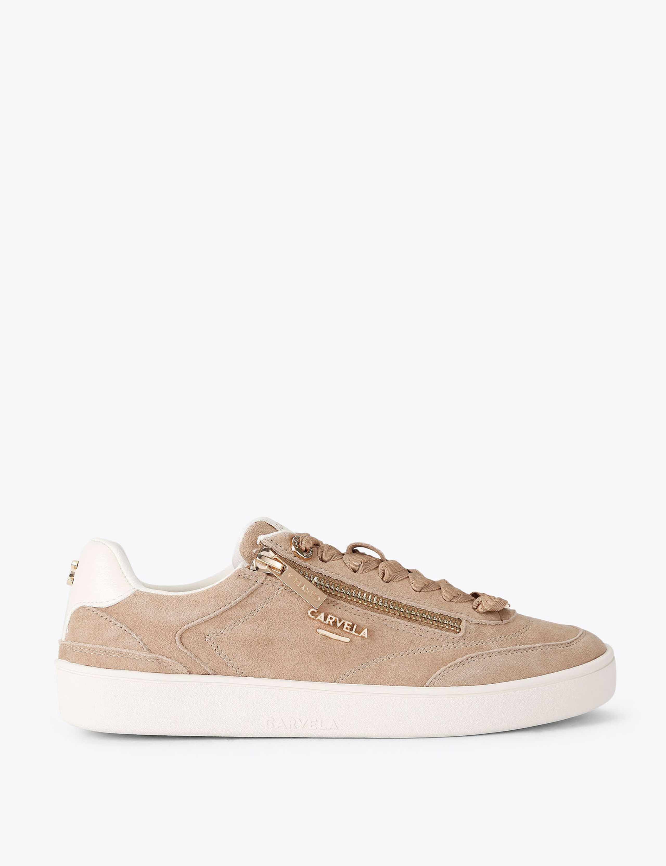Suede Lace Up Trainer