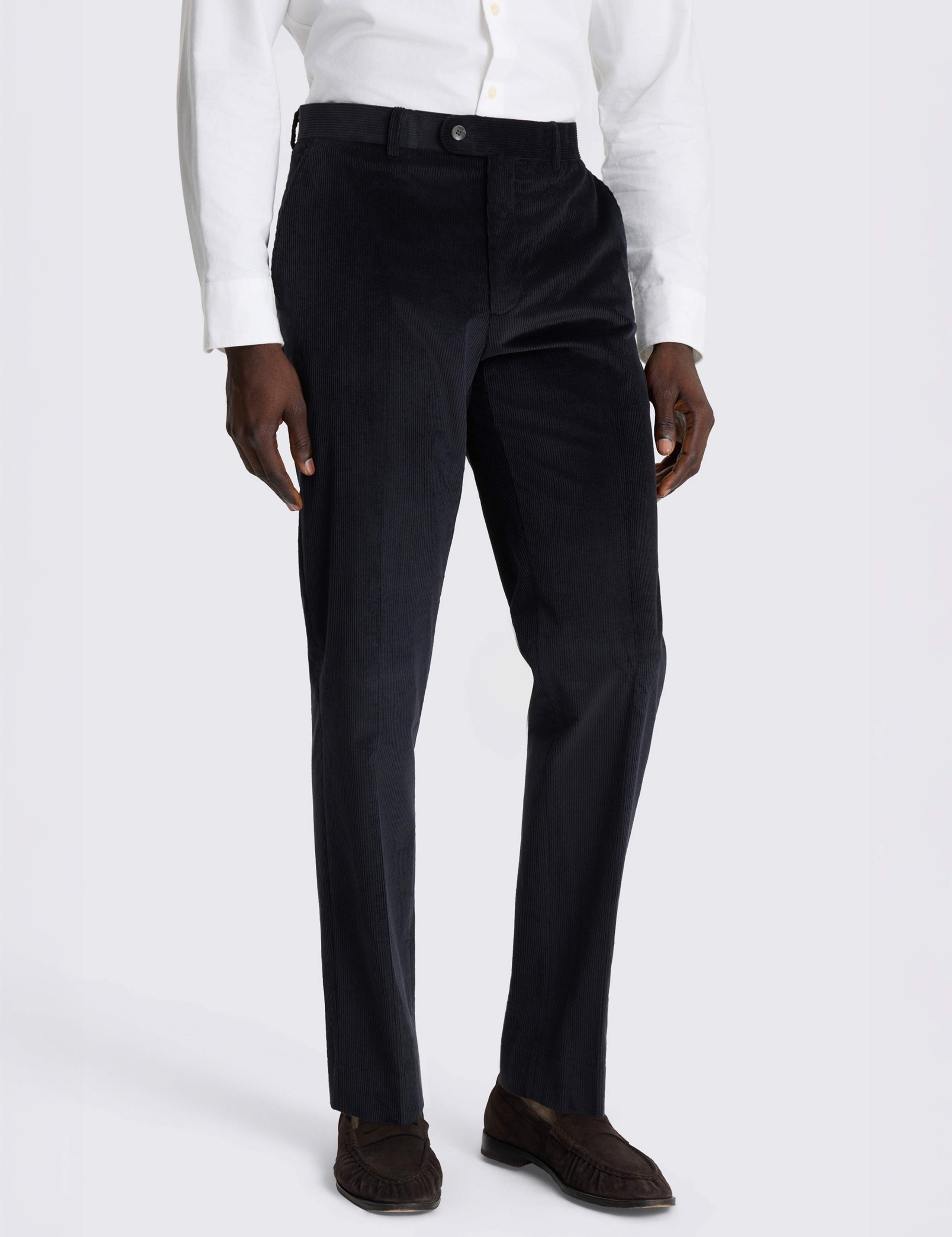 Slim Fit Cord Suit Trousers