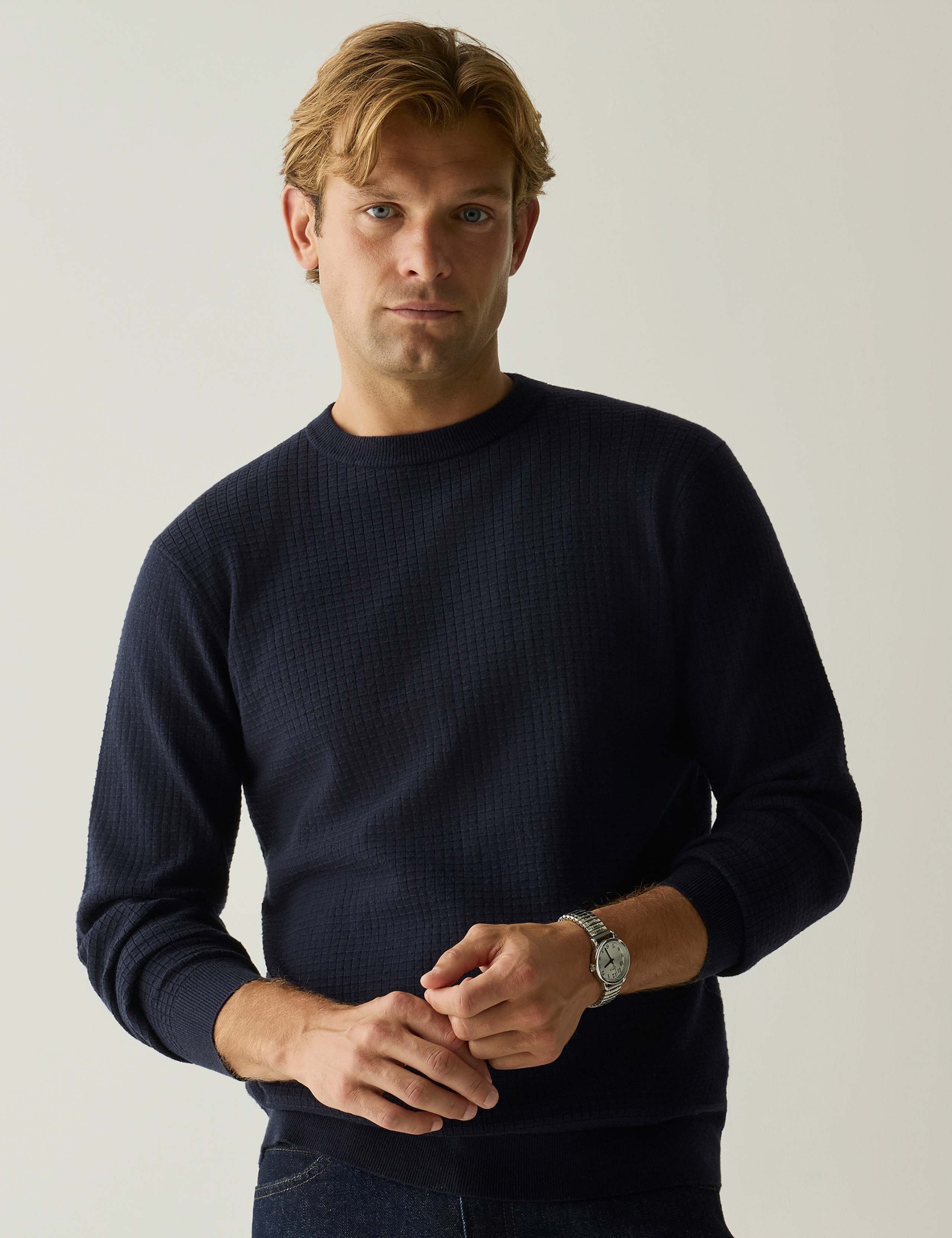 Cable Knit Crew Neck Jumper