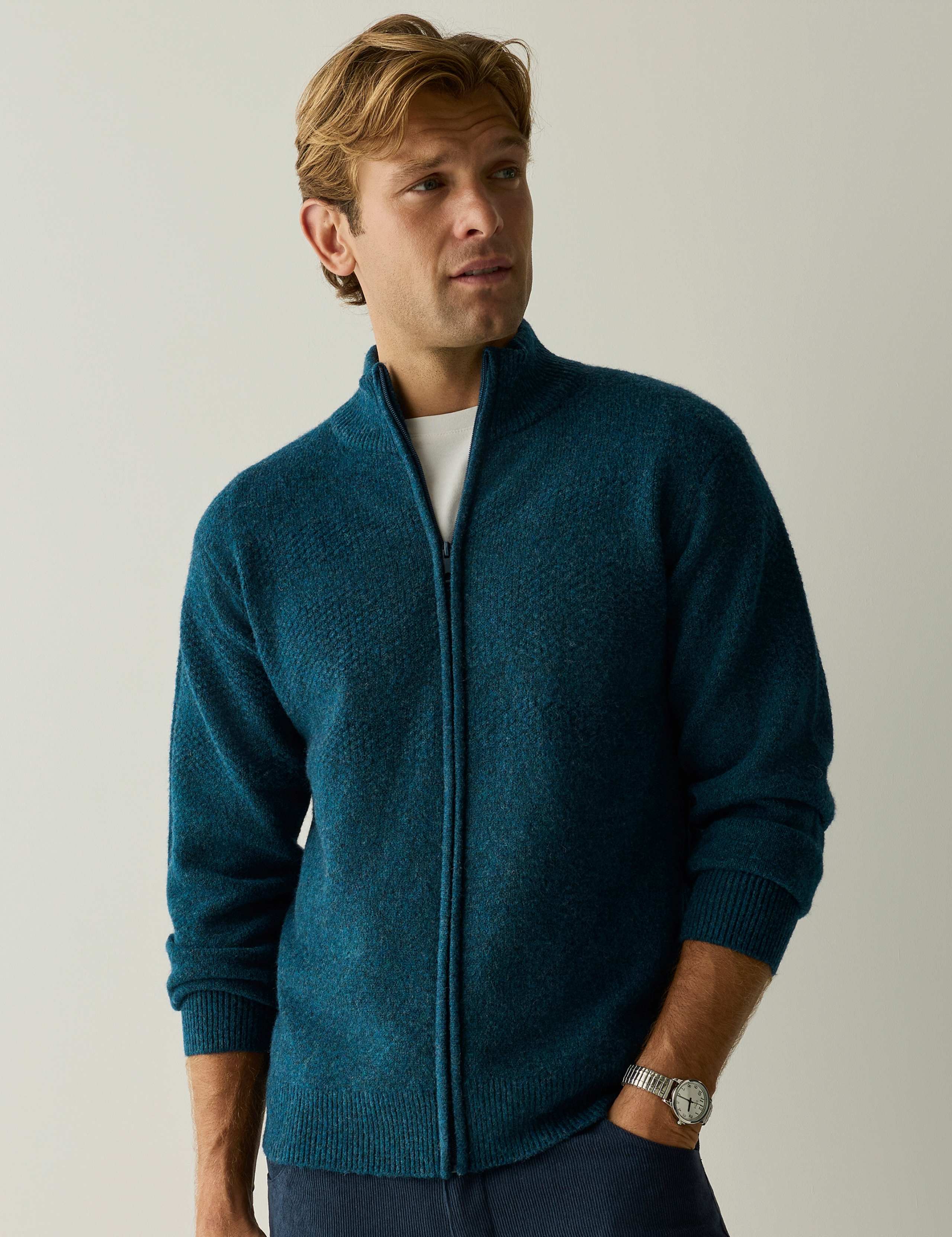 Maseru Funnel Neck Zip Up Jumper