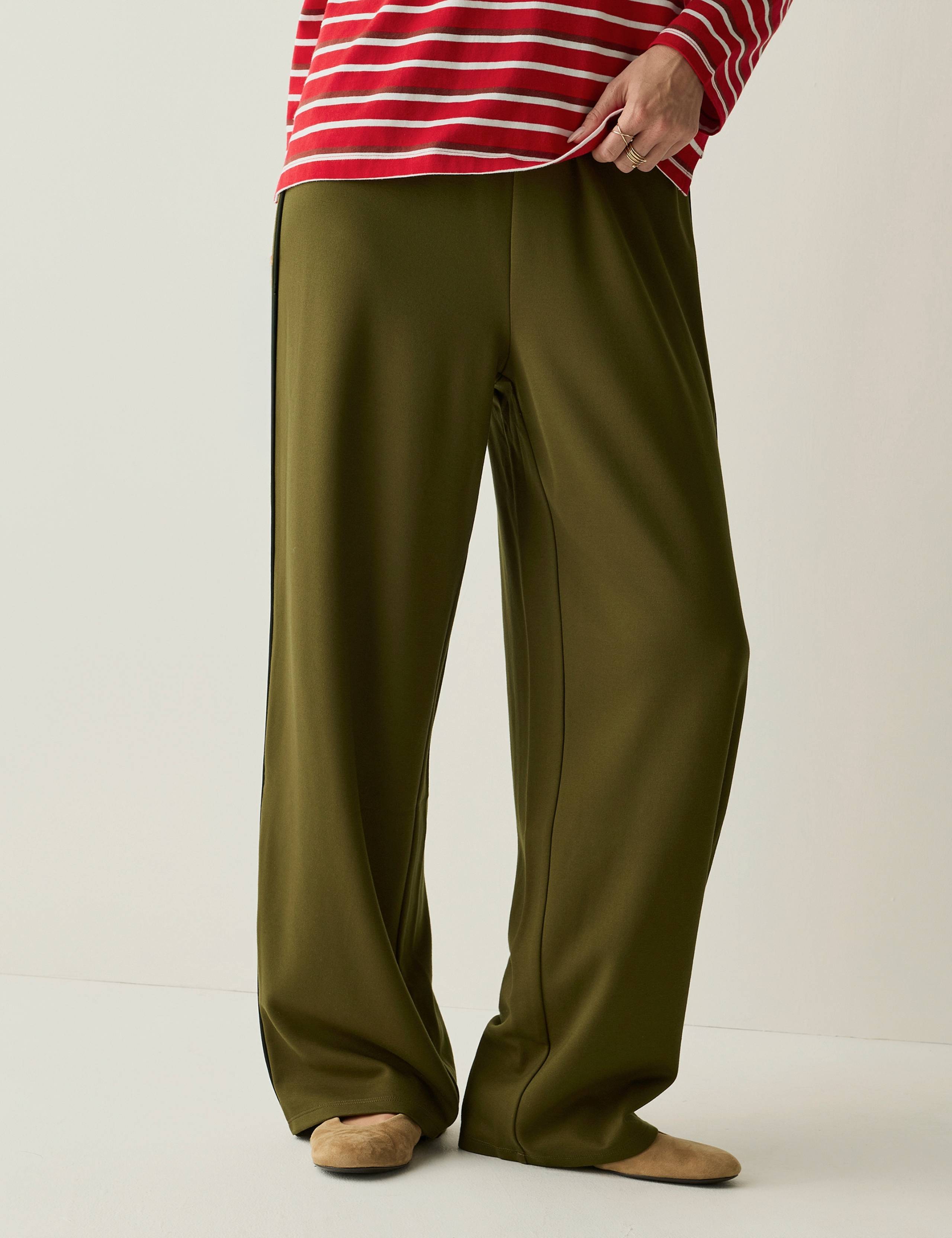Manali Side Stripe Pull On Relaxed Trousers