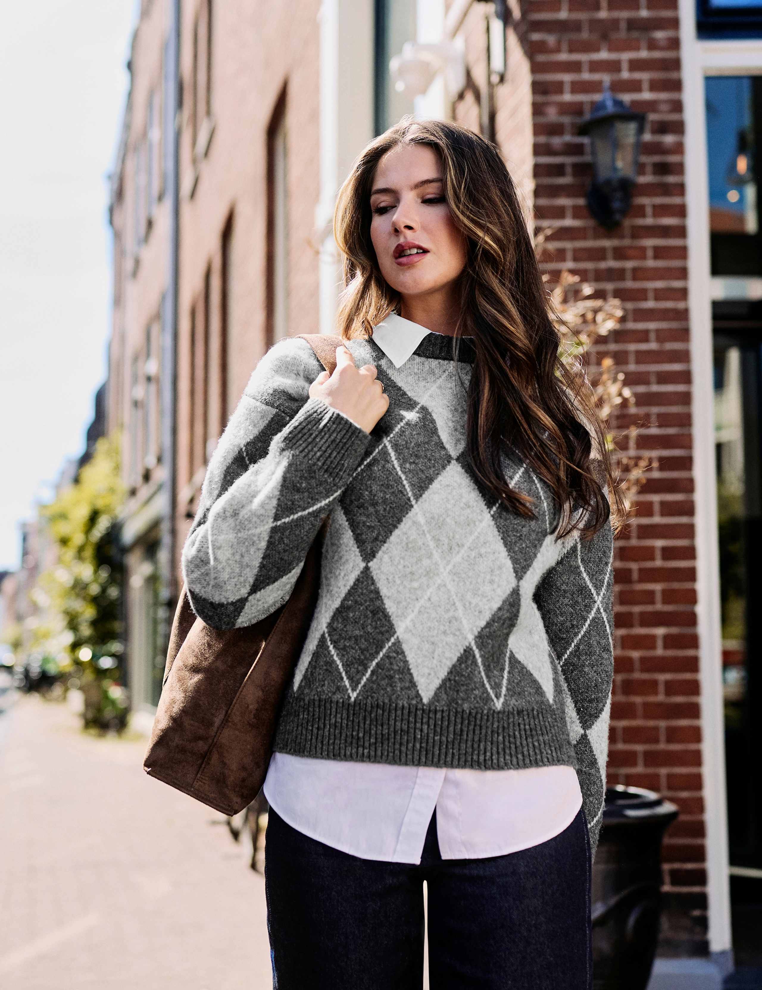 Checked Relaxed Jumper