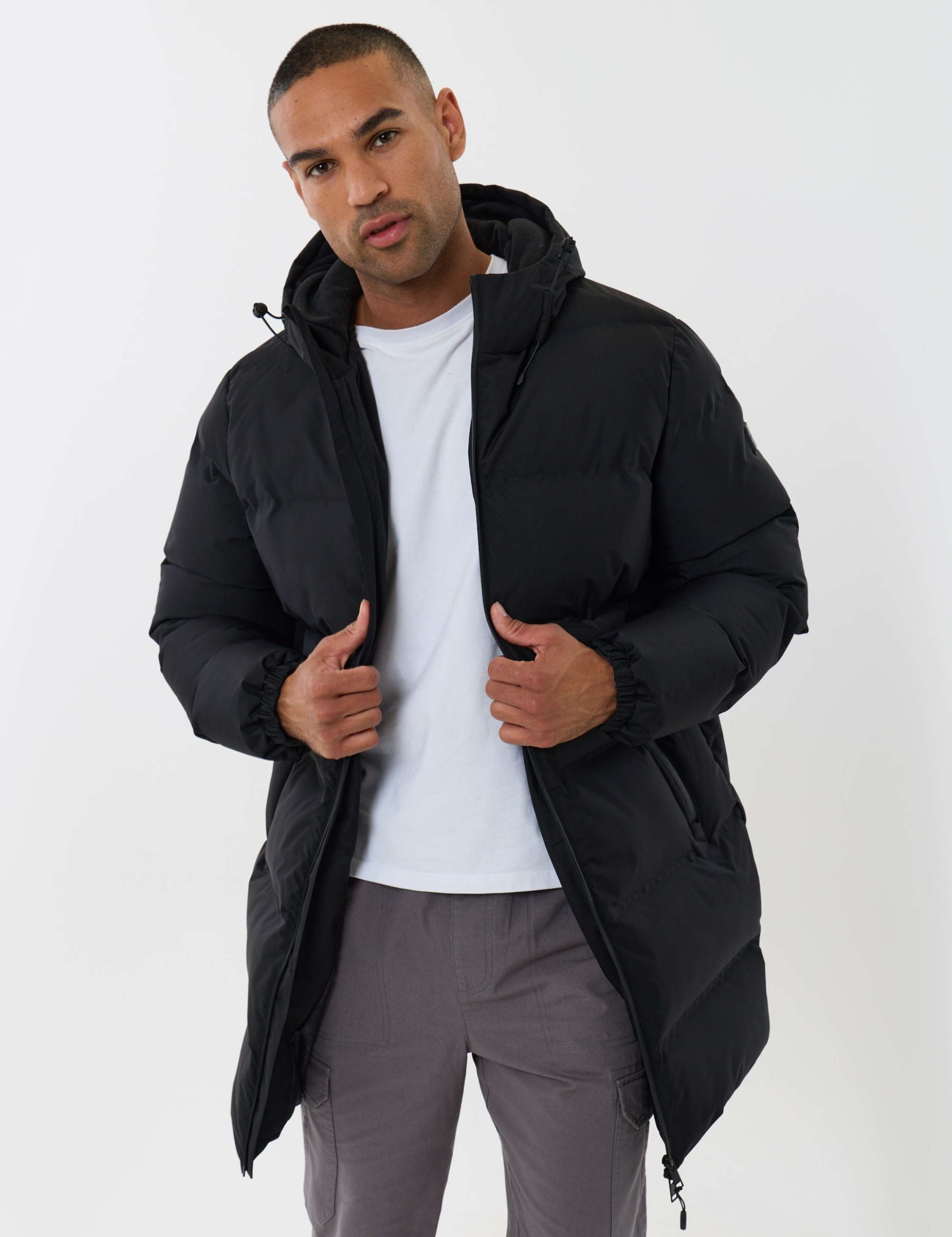 Waterproof Hooded Longline Puffer Coat