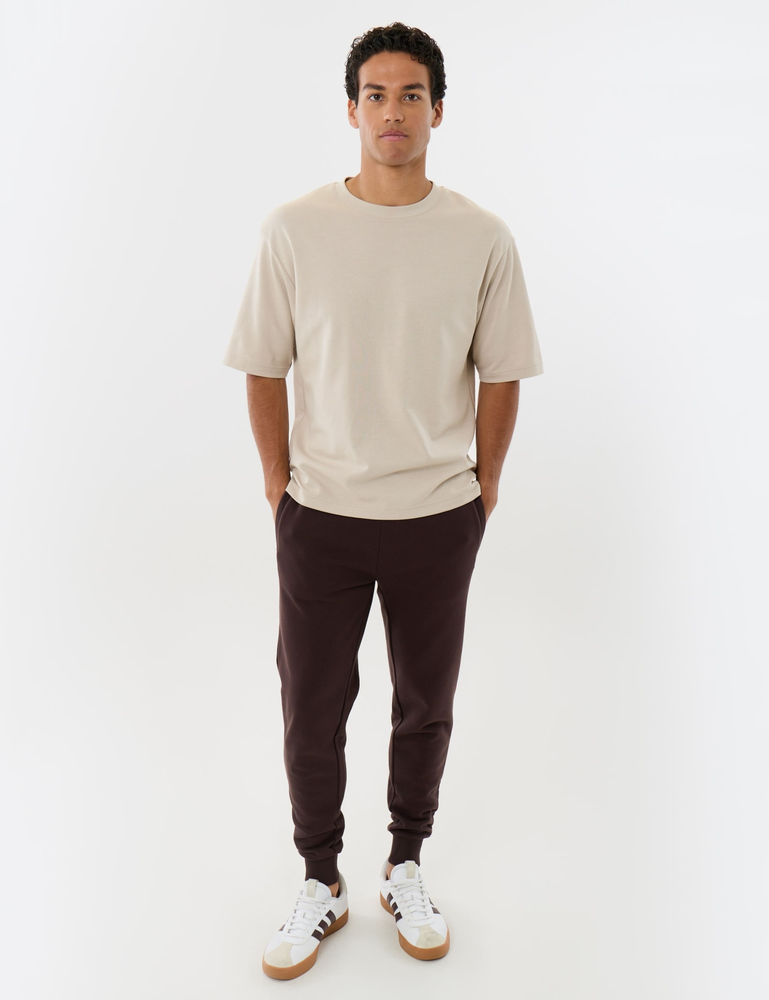 Regular Fit Cotton Rich Joggers
