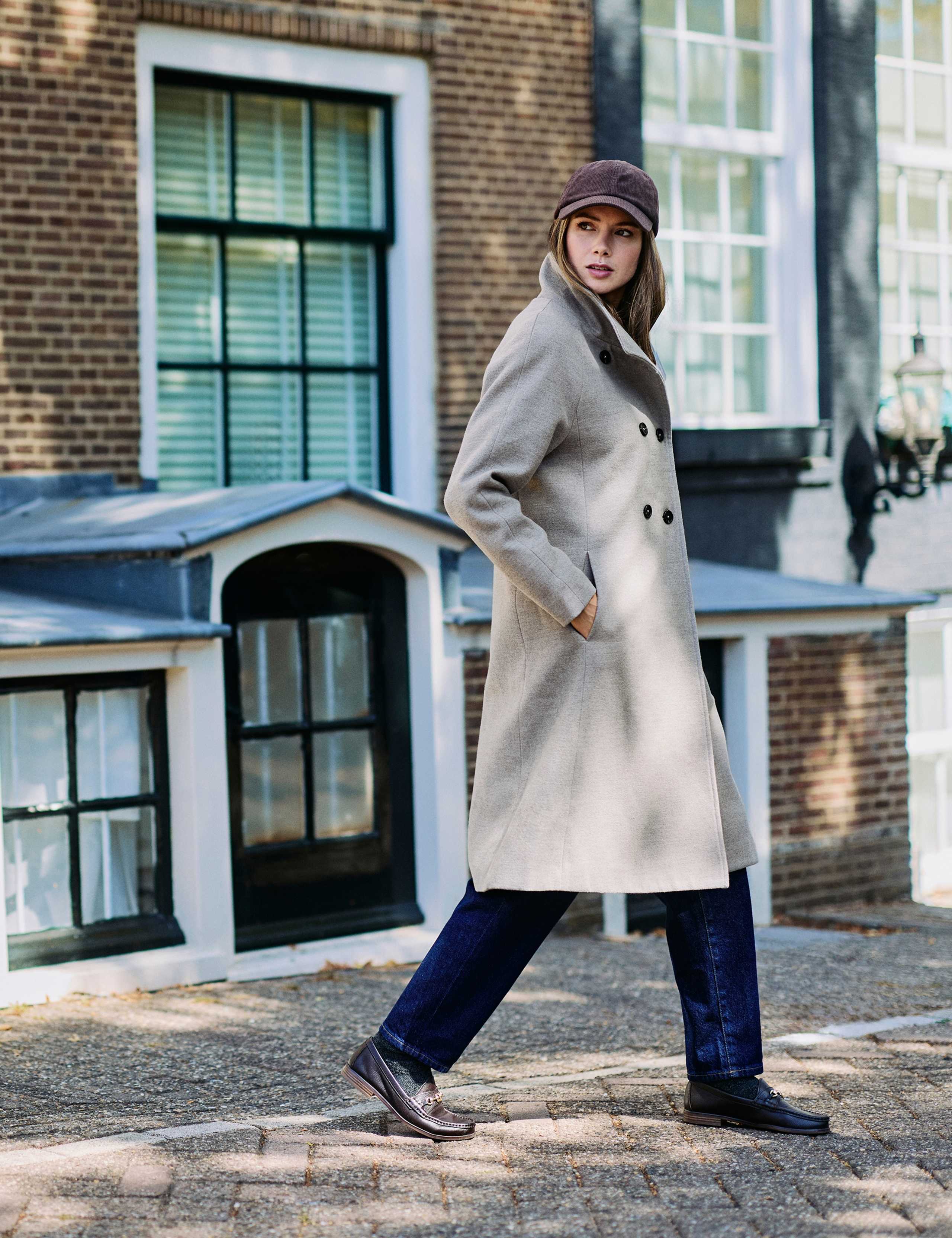Showerproof Belted Longline Wrap Coat