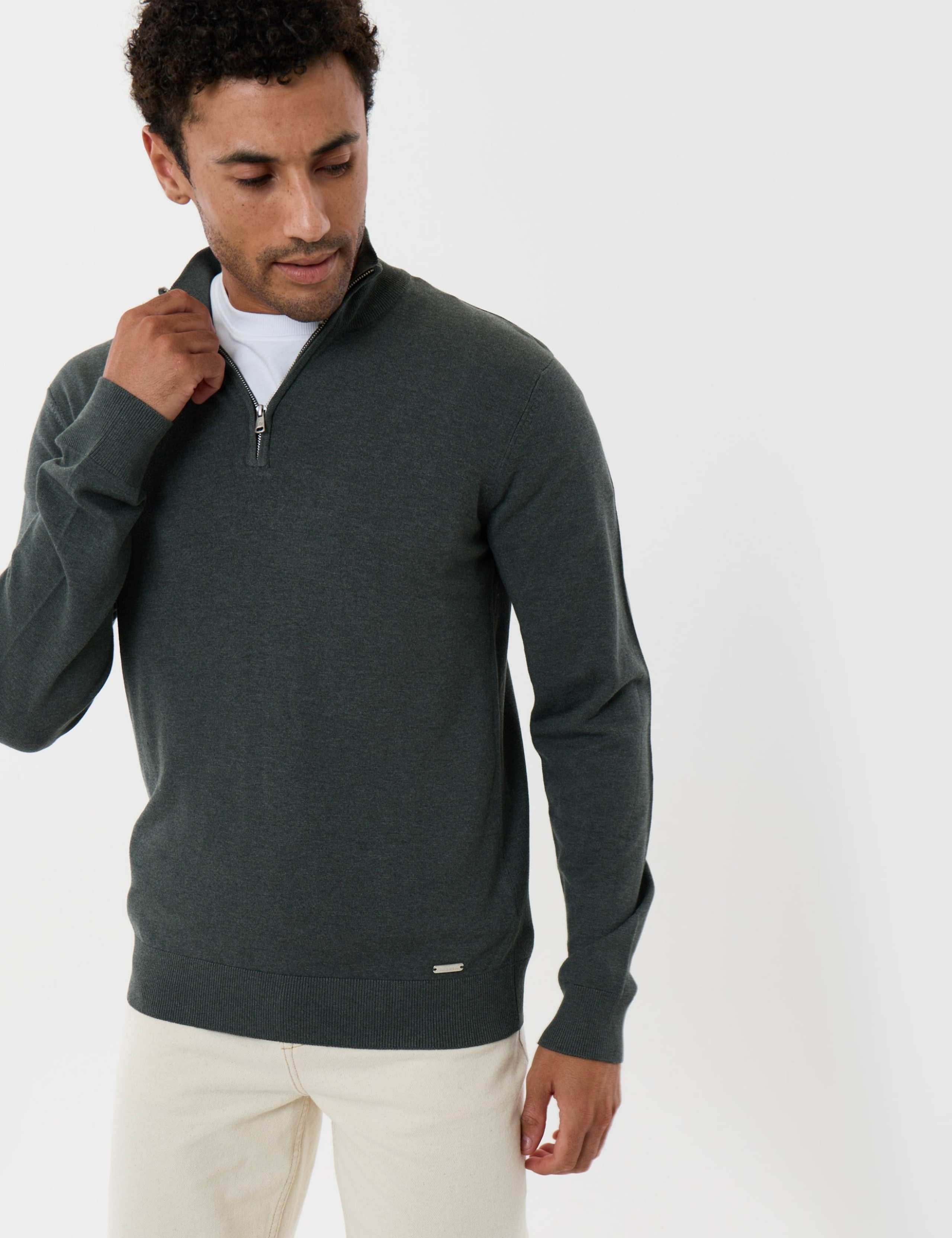 Soft Knit Quarter Zip Jumper
