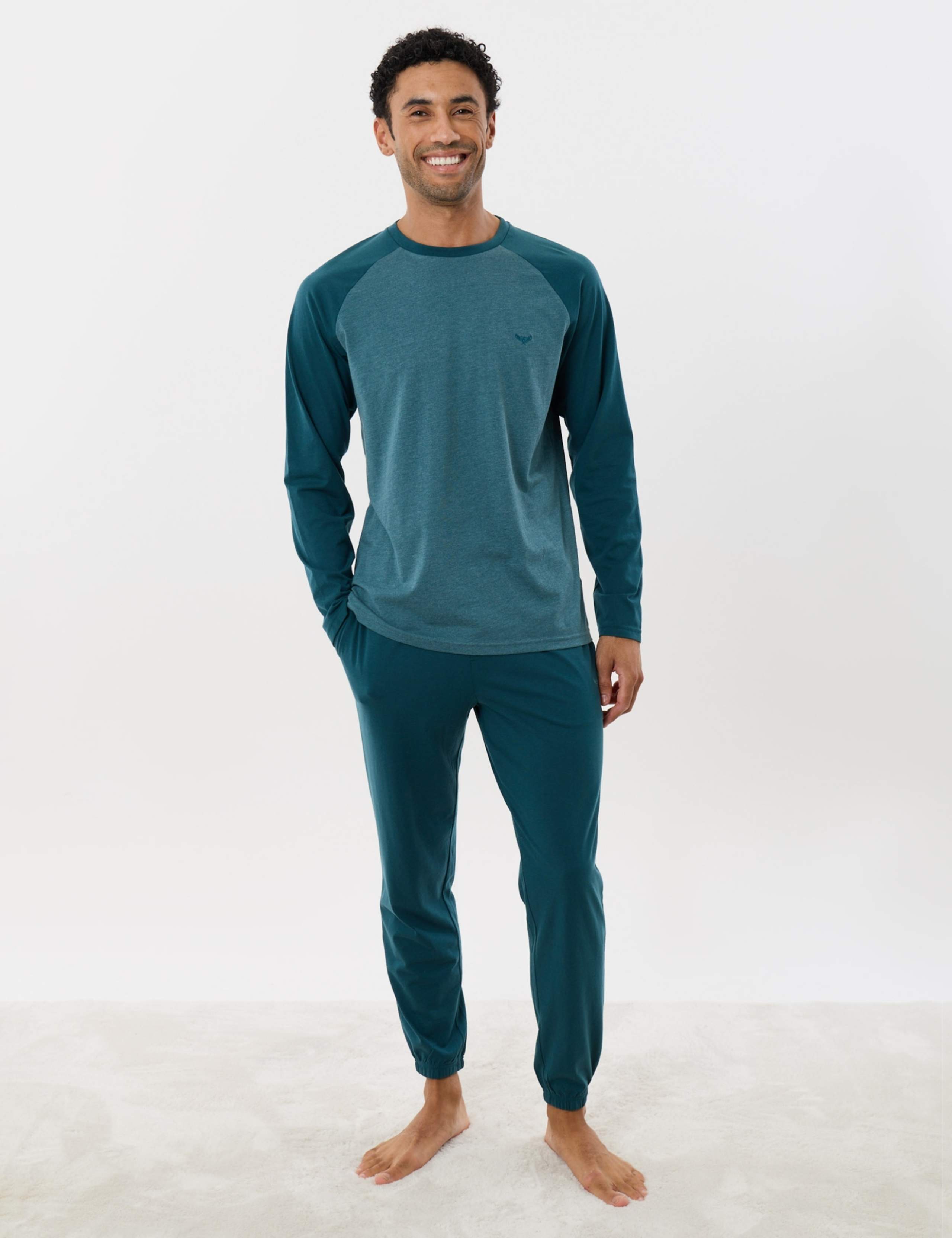 Cotton Rich Textured Lounge Set