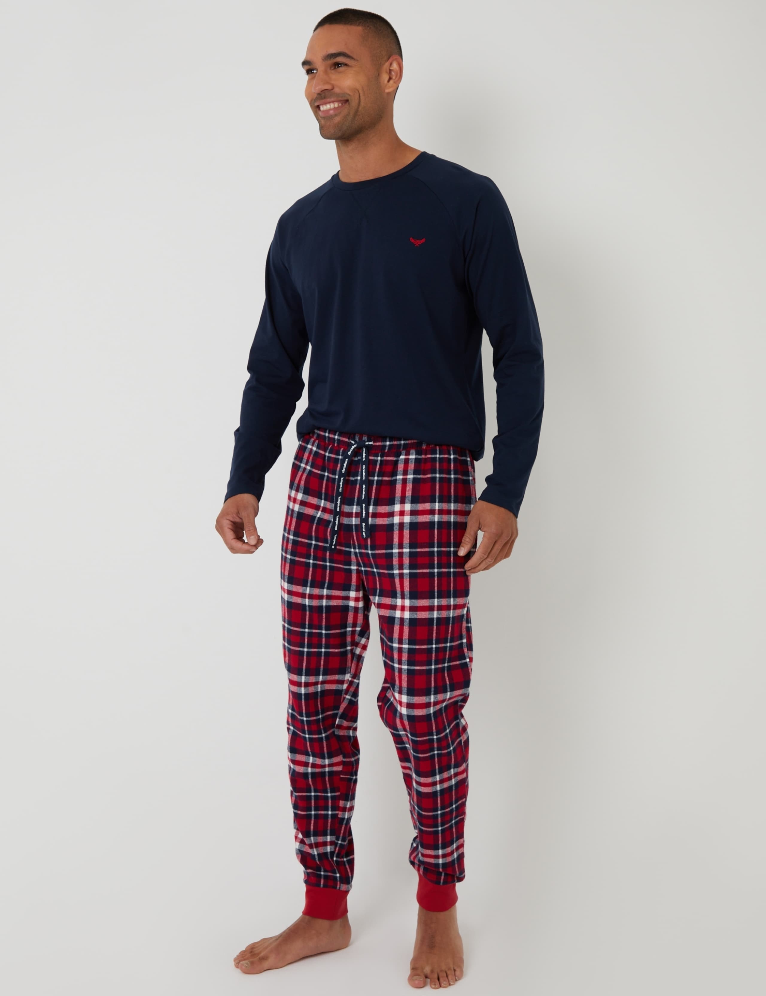 Cotton Rich Checked Flannel Pyjama Set