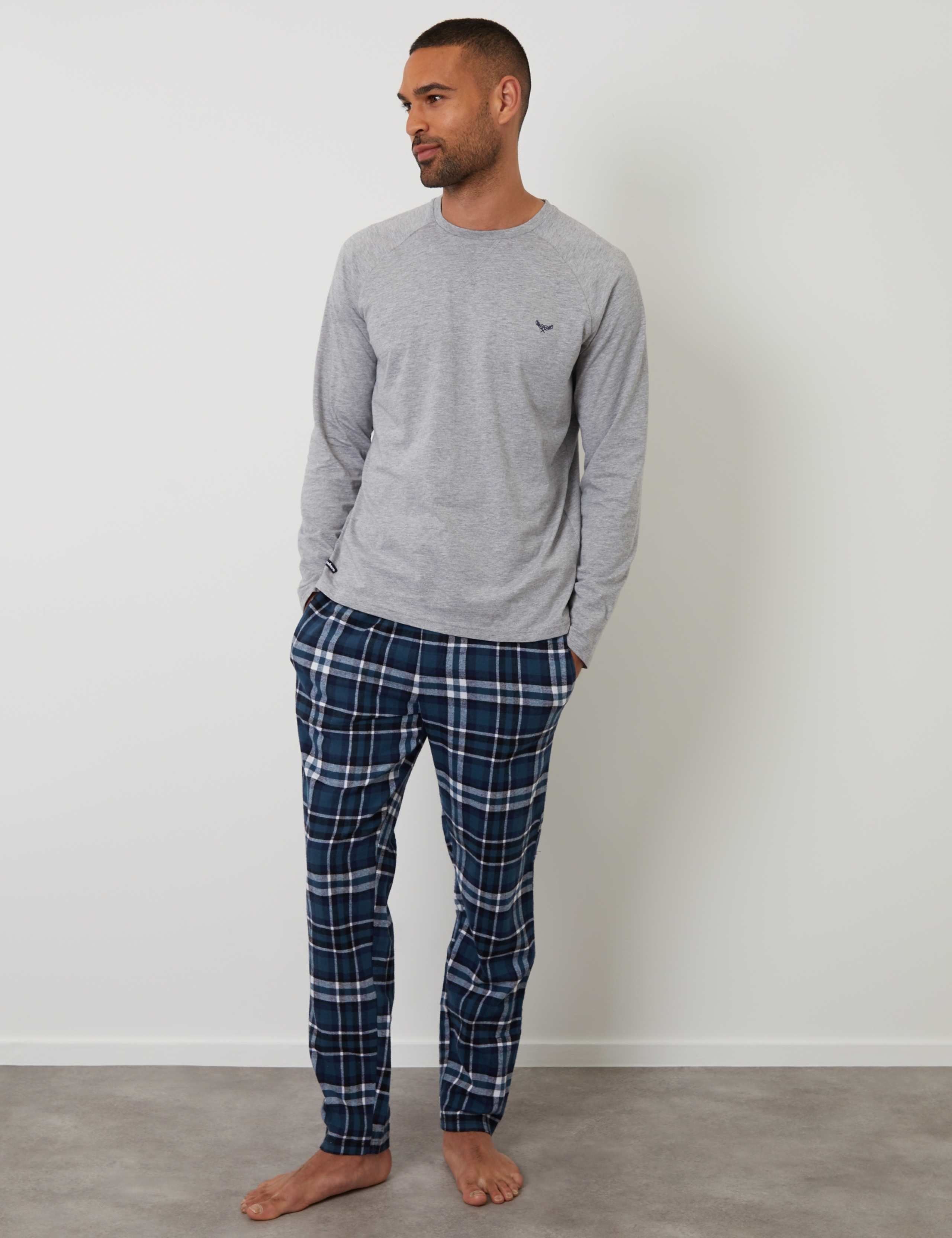 Cotton Rich Checked Flannel Pyjama Set