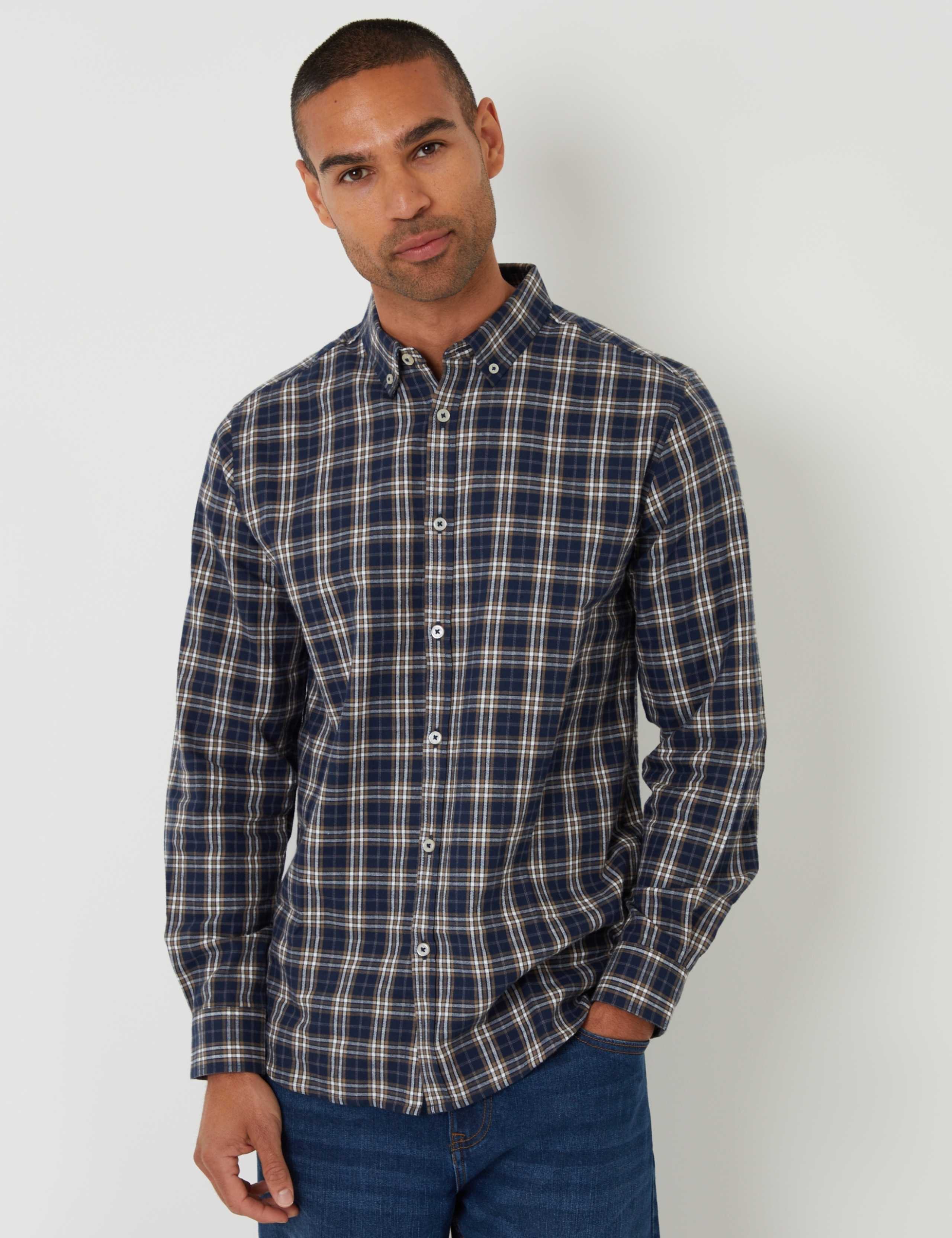 Brushed Cotton Flannel Shirt
