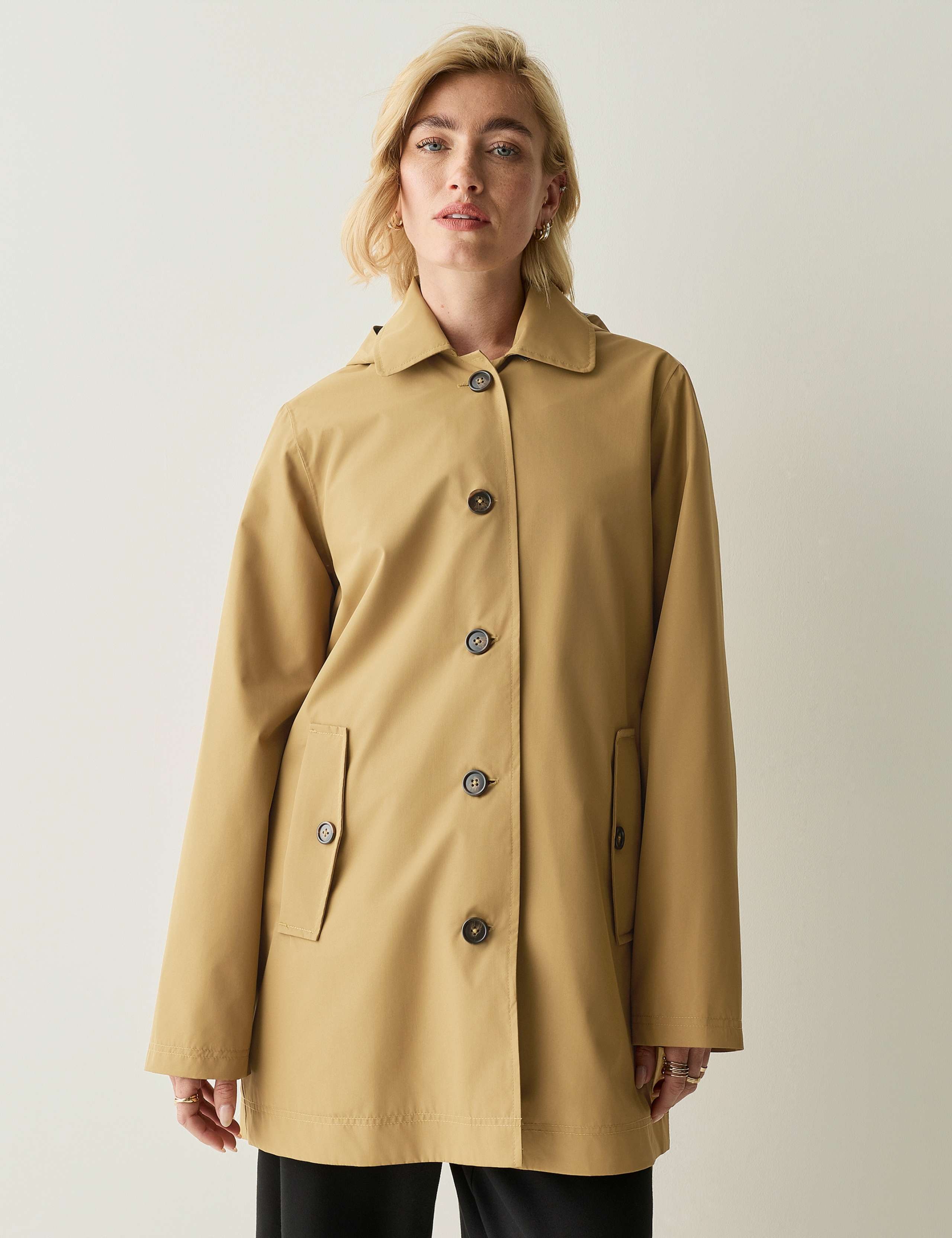Waterproof Hooded Longline Trench Mac