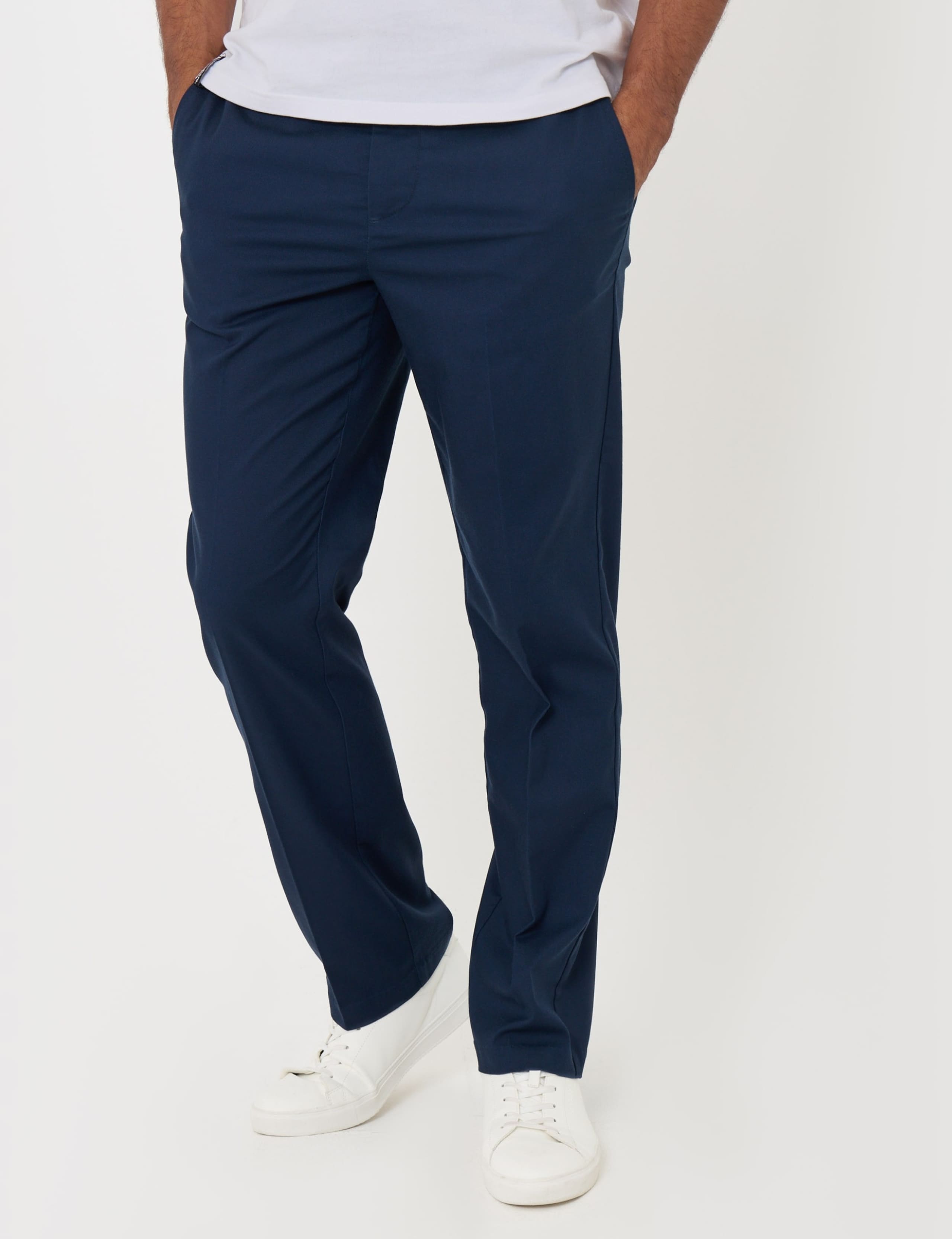 Straight Fit Drawcord Trousers