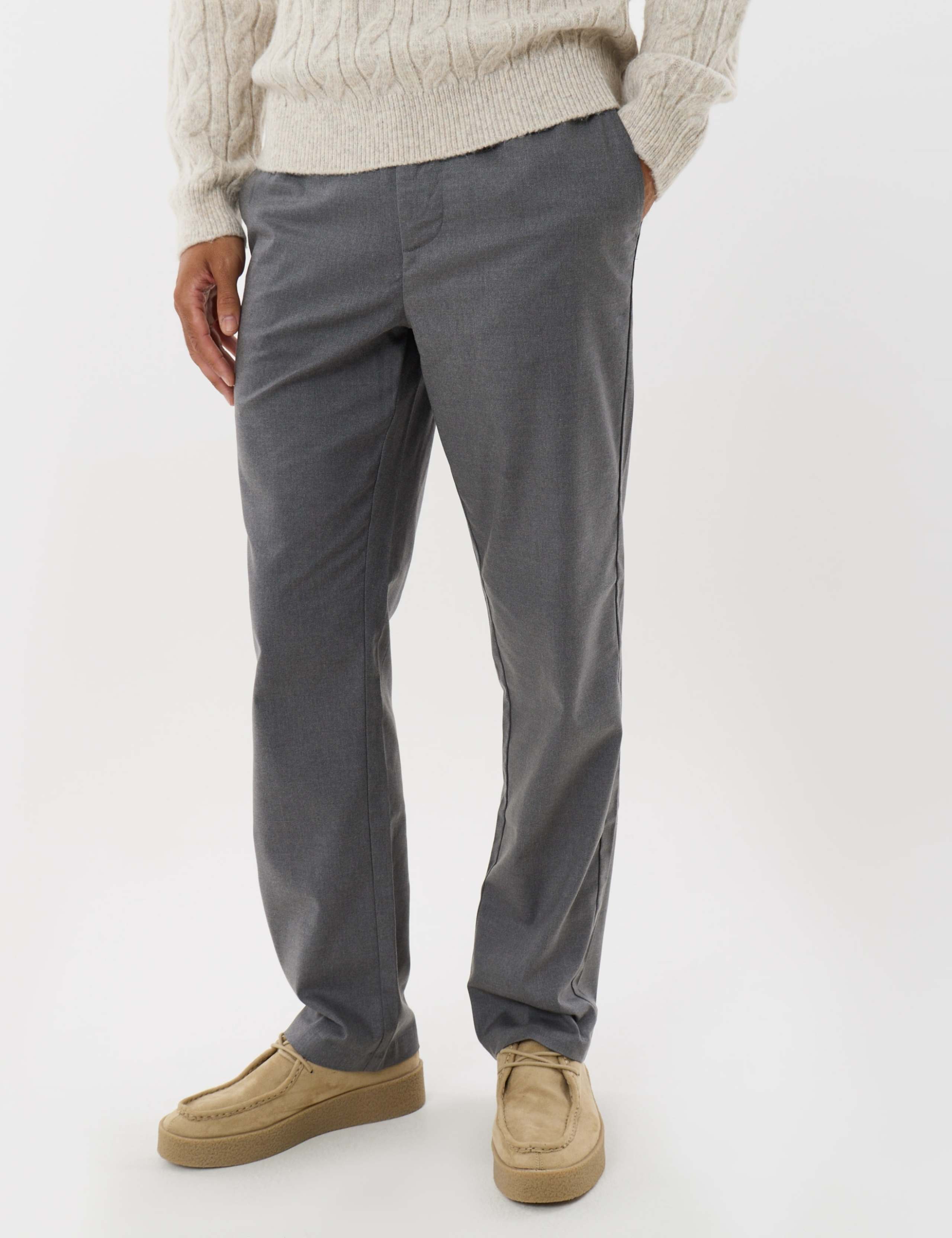Straight Fit Drawcord Trousers