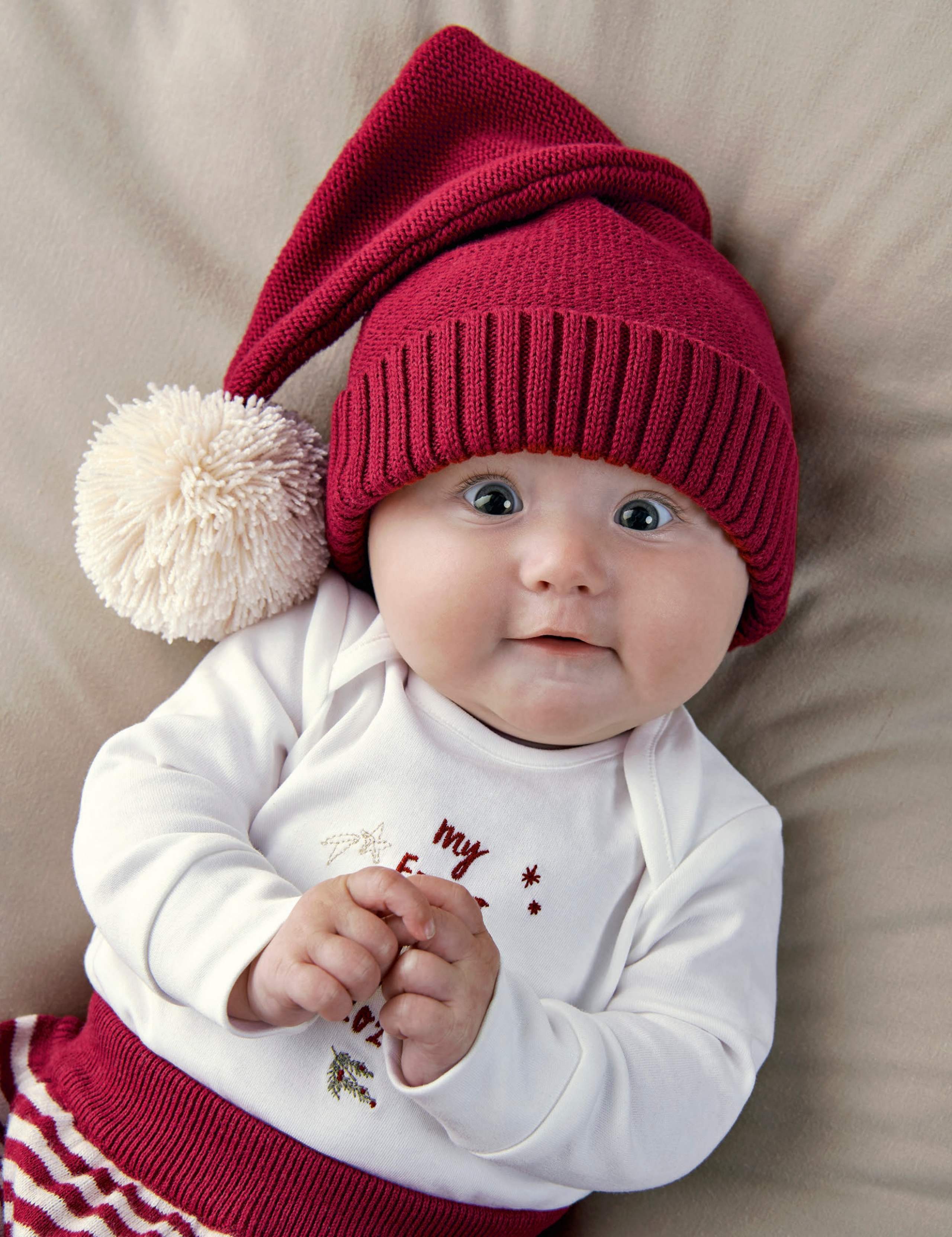 Pure Cotton Knitted Christmas Hat