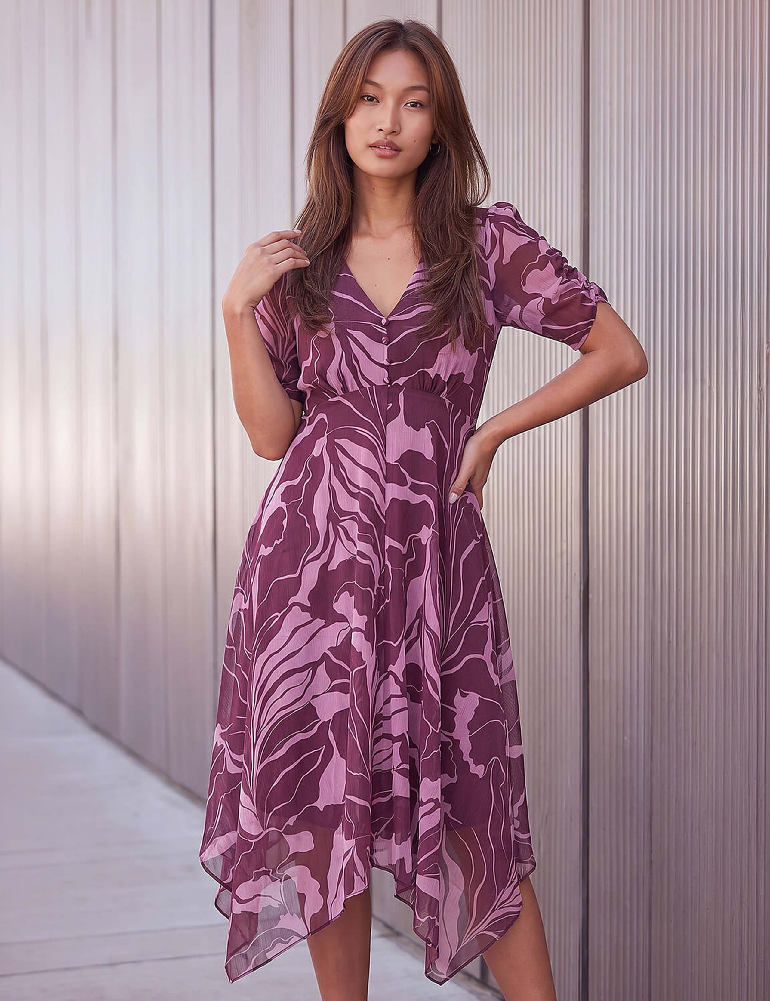 Hanky Hem Knee Length Dress