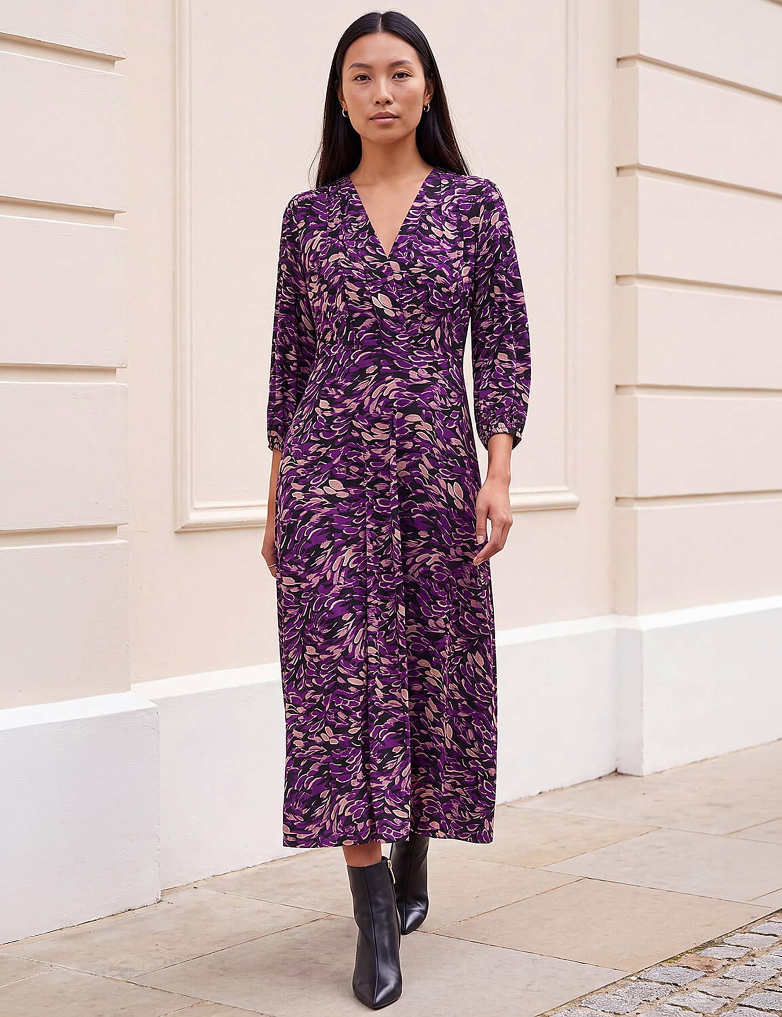 Printed Midi Dress