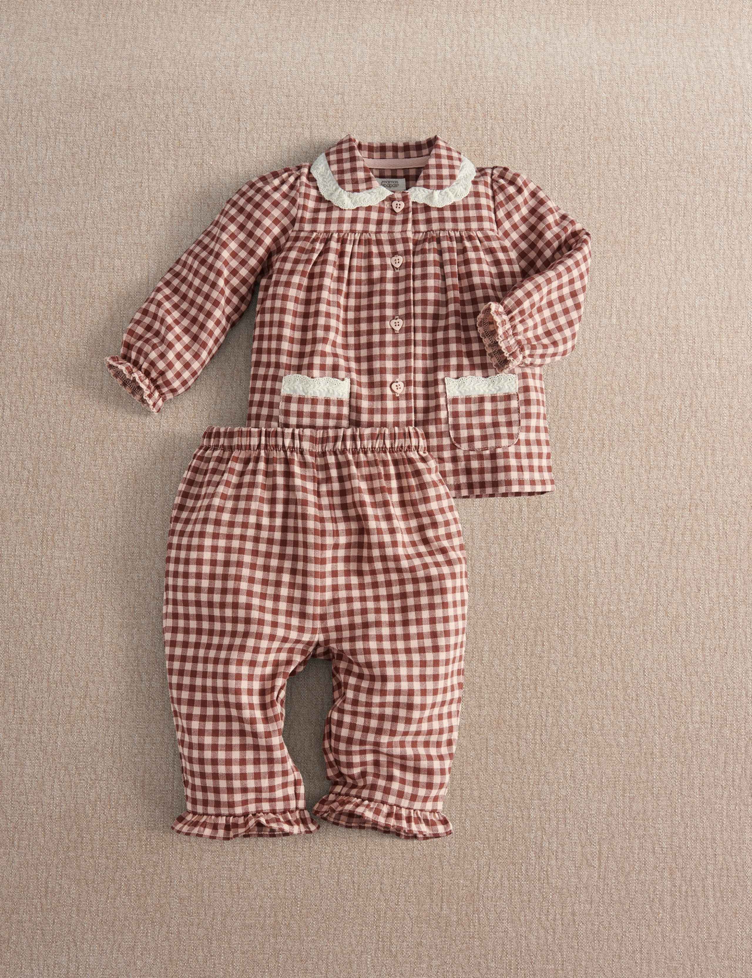 Pure Cotton Checked Pyjama Set