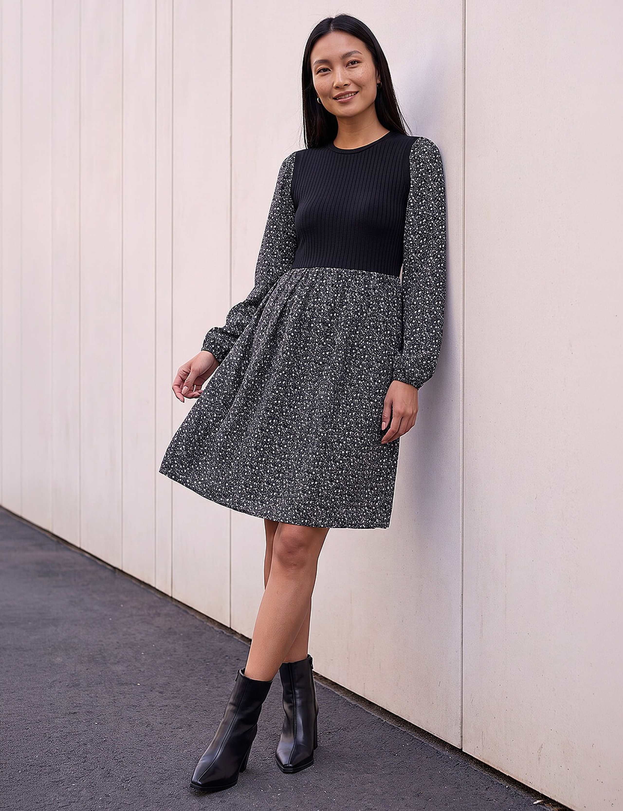 Floral Fit and Flare Dress