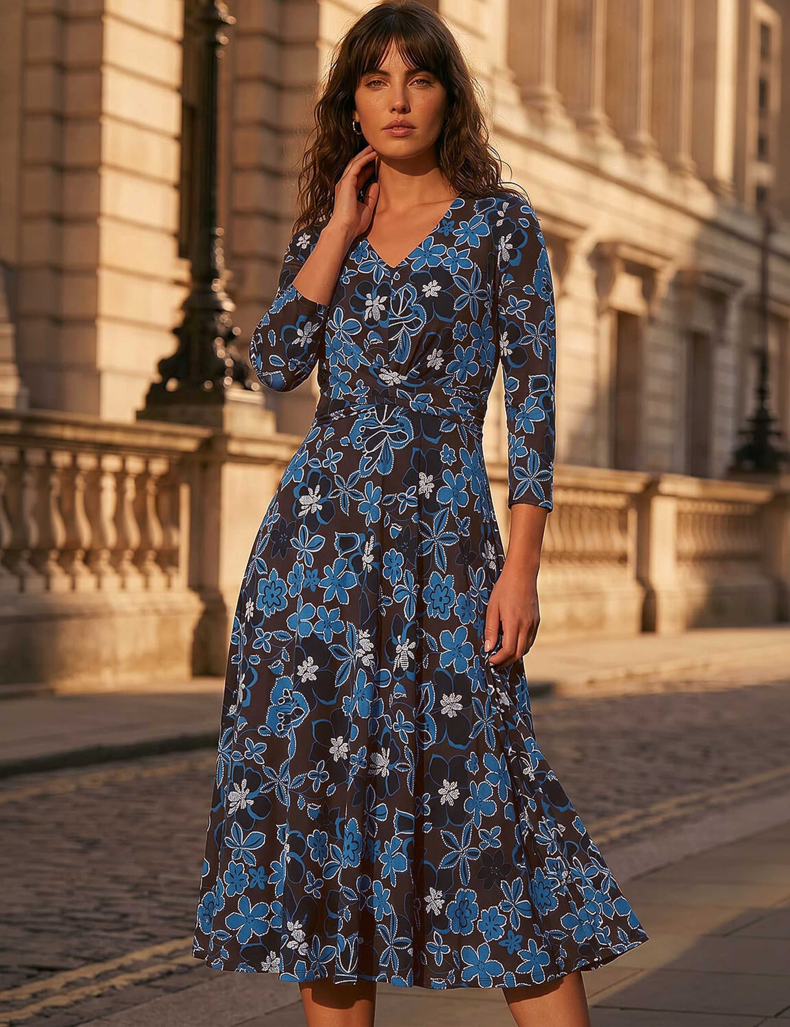 Floral Knee Length Dress